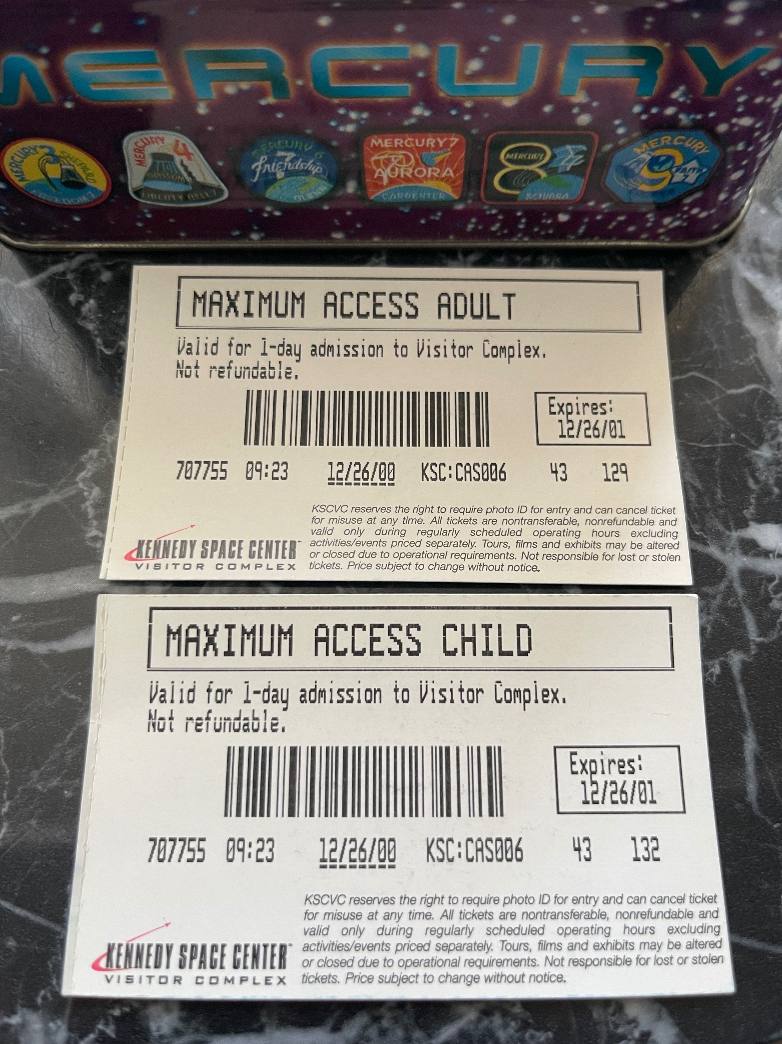 NASA Metallic Cards & Vintage 2000 Ticket Set - photo 5
