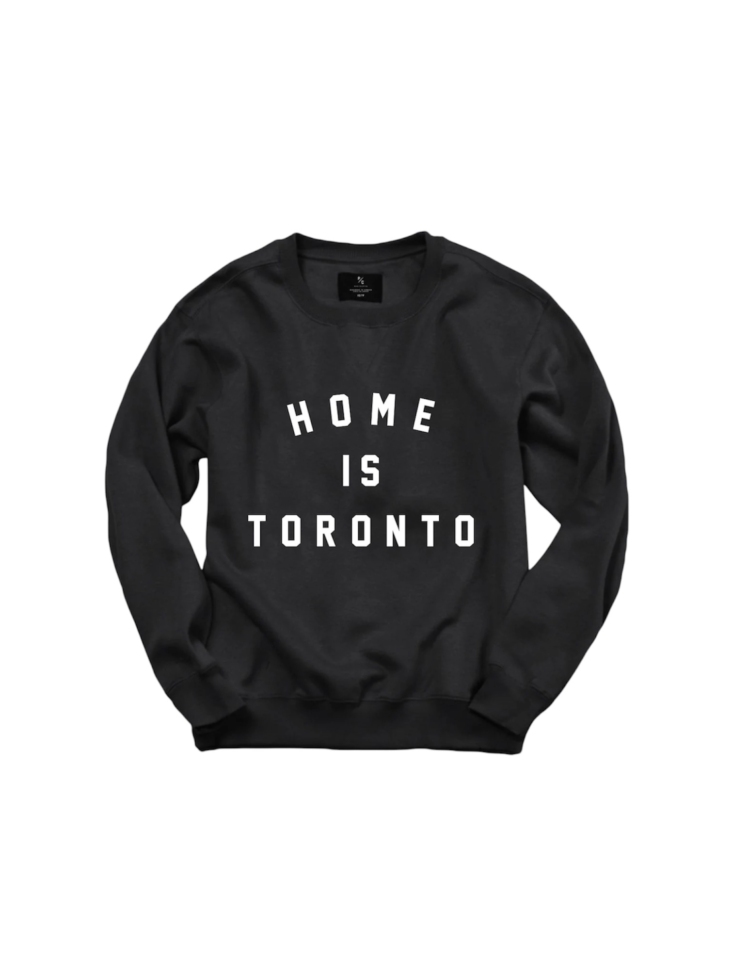 Peace Collective Black Home is Toronto Crewneck Sweatshirt Sz S