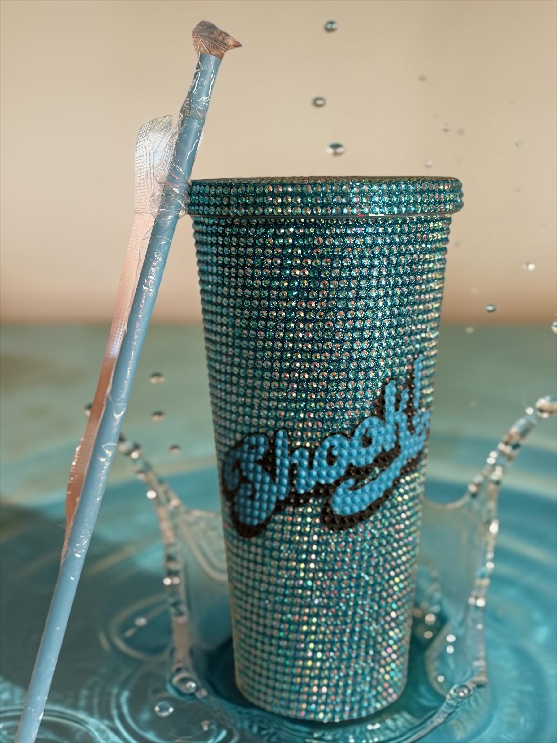 Sparkly Stitch Cup with Straw - photo 2