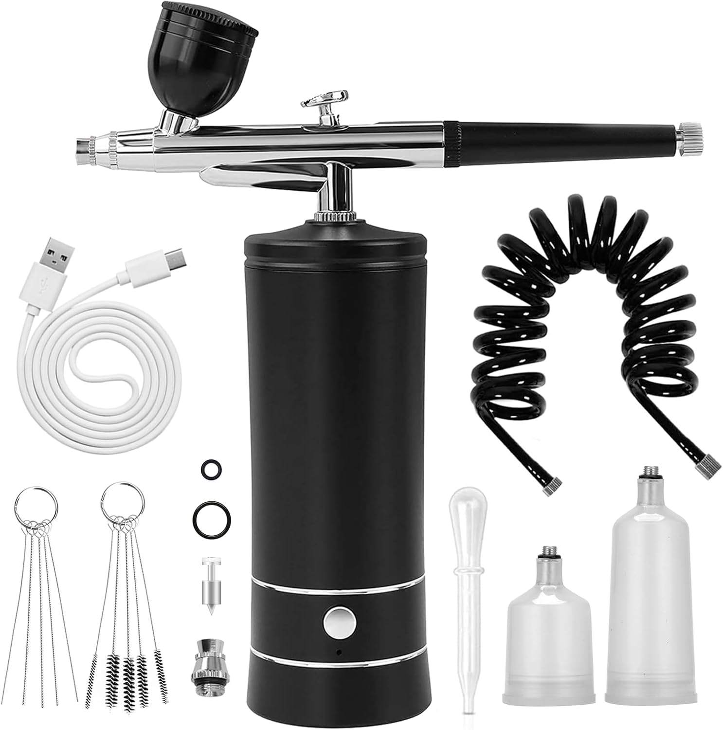 Hair Fibers, Silk Therapy, Aloe Gel, Airbrush Kit - Combo Deal