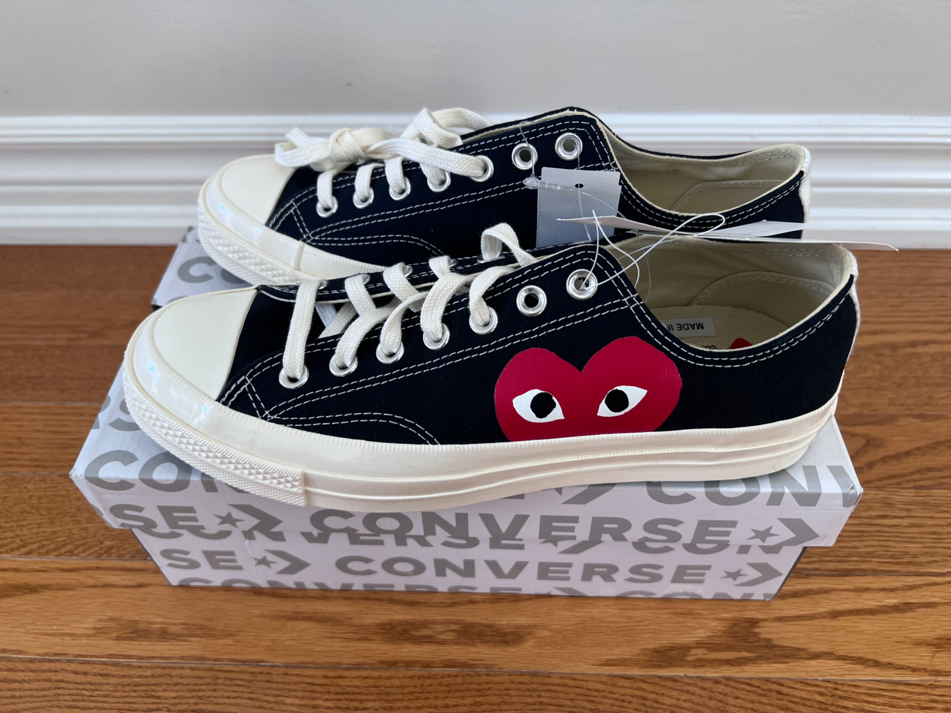 Converse x Comme des Garçons PLAY Chuck 70 Low (Black) - photo 2