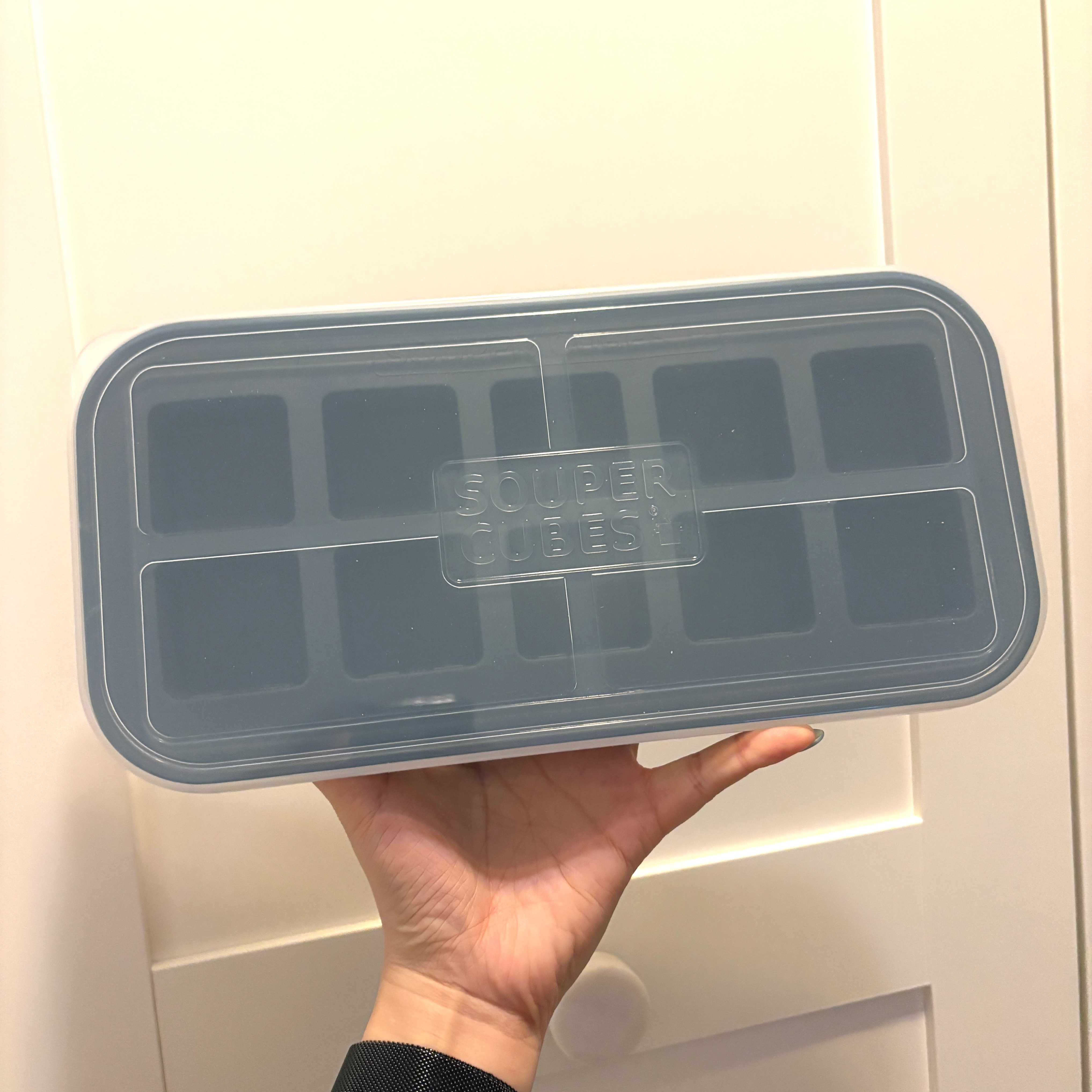 NEW Souper Cubes 2 Tbsp Silicone Freezer Tray in Charcoal