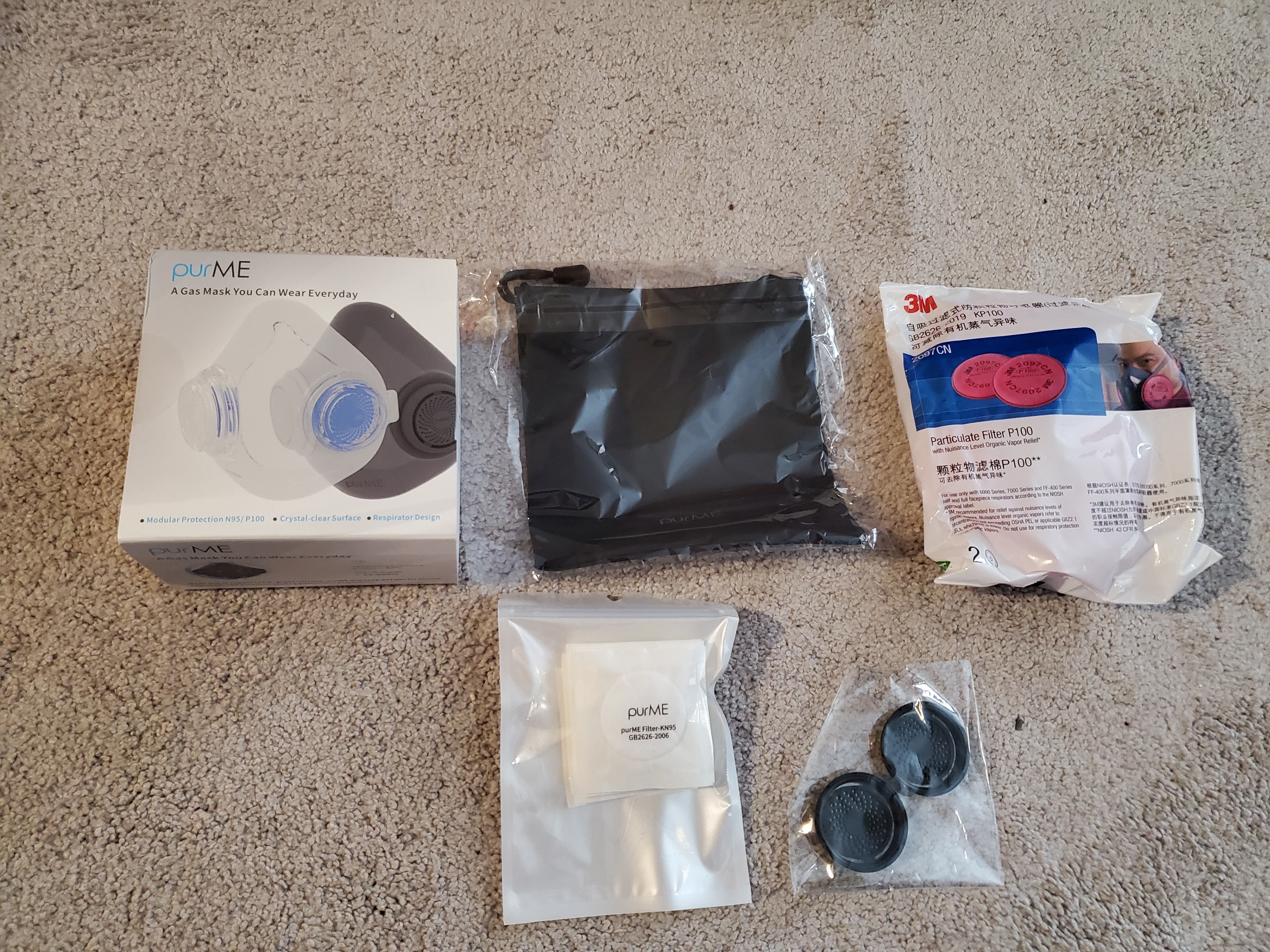 3x NEW PURME Premium Reusable Silicone Respirator Masks