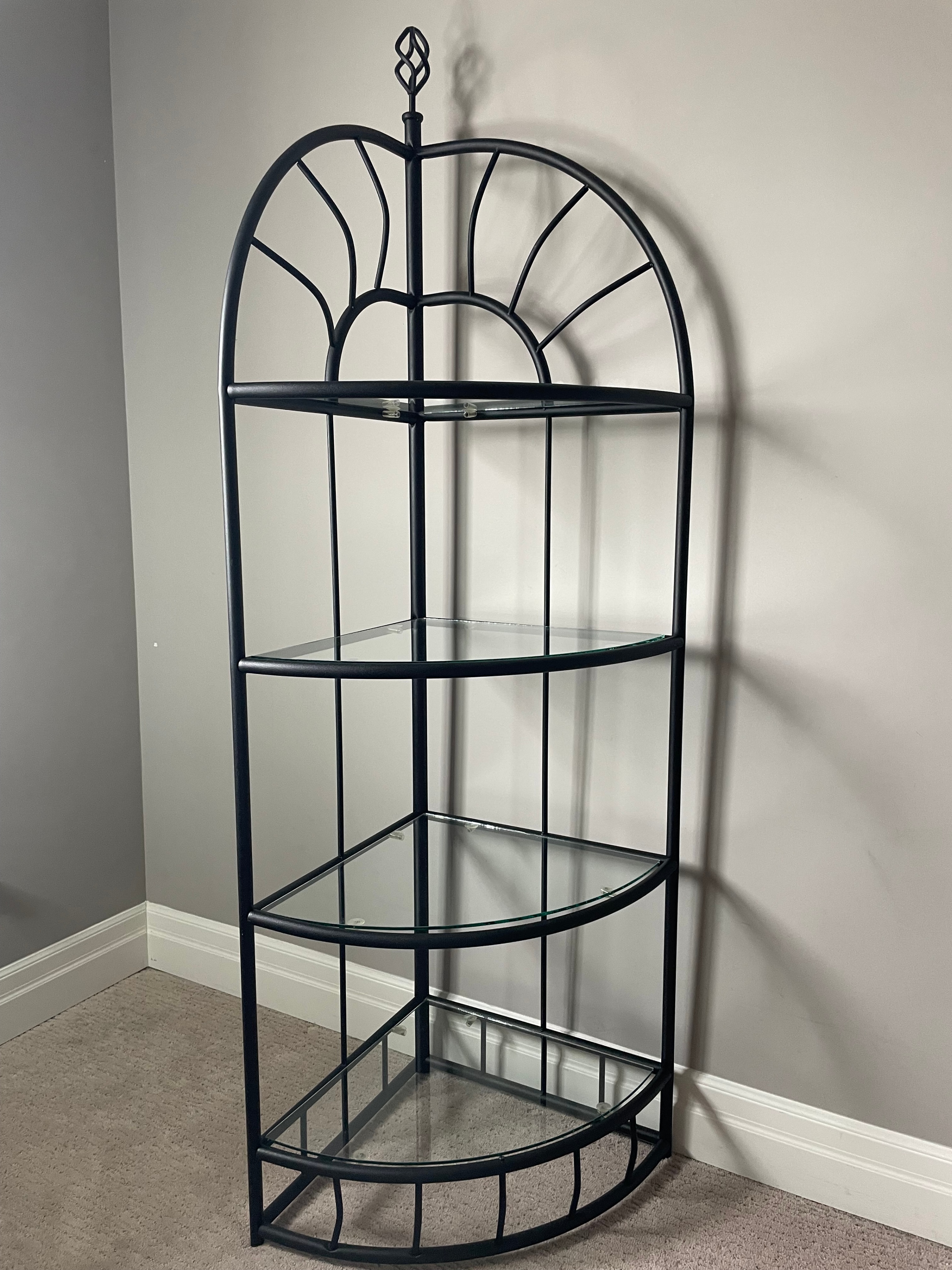 Black Metal Corner Shelf - photo 5