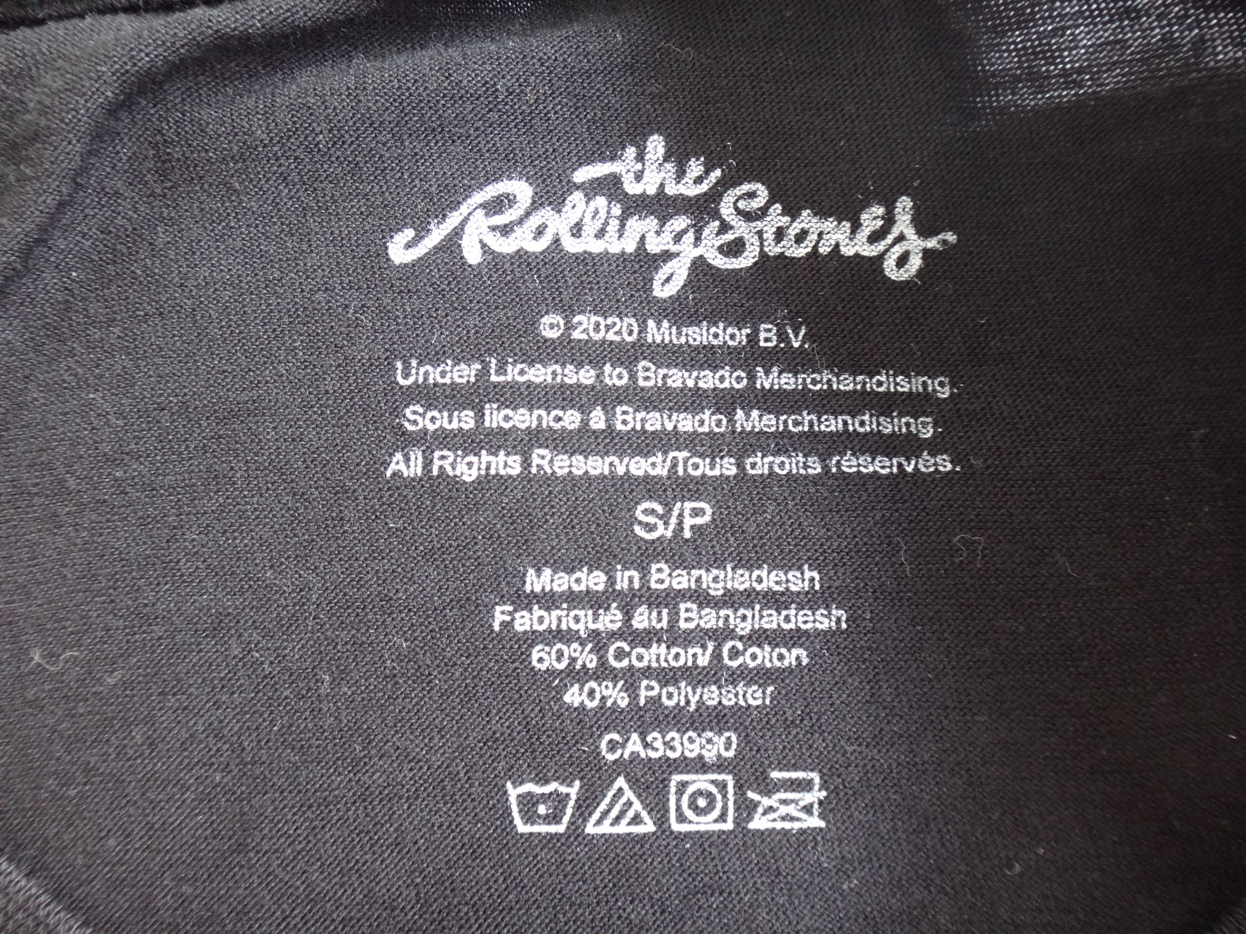 ✅🆕THE ROLLING STONES Small Black T-Shirt - photo 5