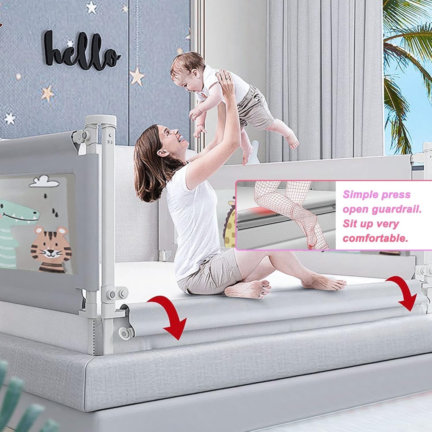 Bed rails for toddlers - photo 4