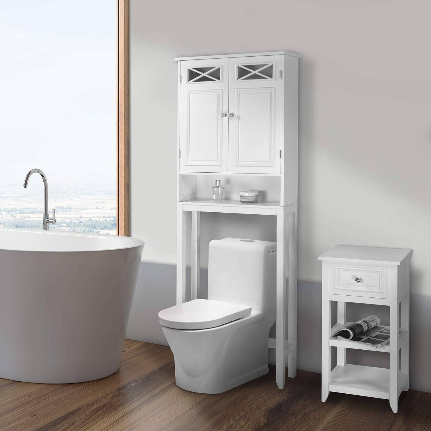White Over-the-Toilet Storage Cabinet - New in box