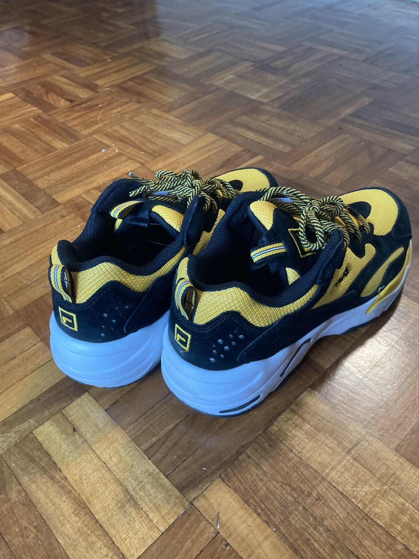 Yellow and black FILA Ray Tracer sneakers (Women's Size 9) - photo 3