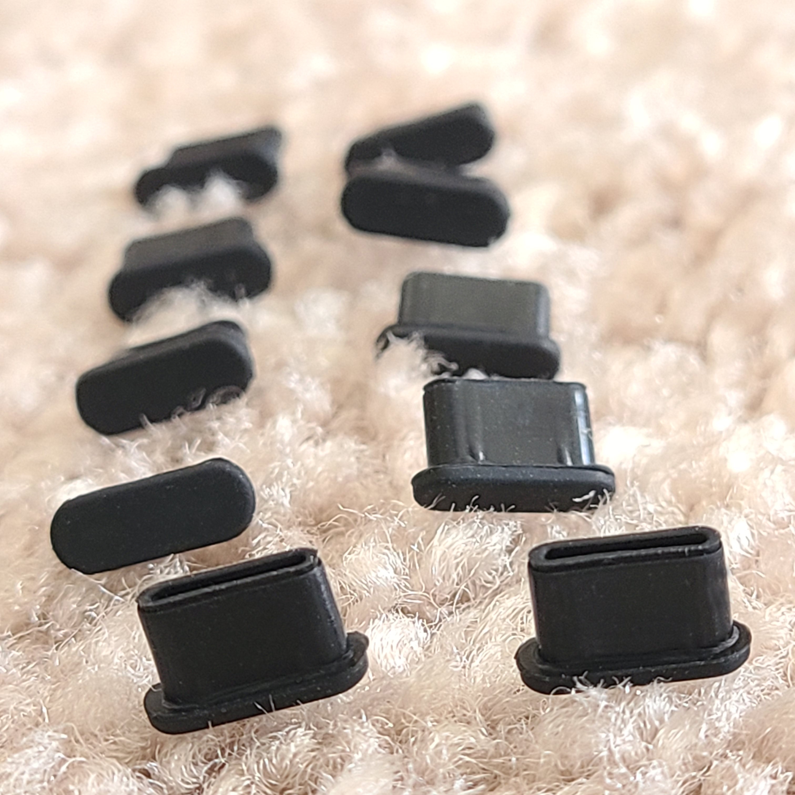 10pc/1 bag USB Type C Silicone Dust Covers (Stock: 4 bags) - photo 2