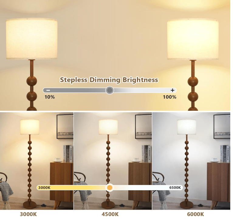 Floor Lamps for Living Room, Metal Floor Lamp with Remote - photo 3