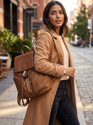bolso de cuero artesanal Velez