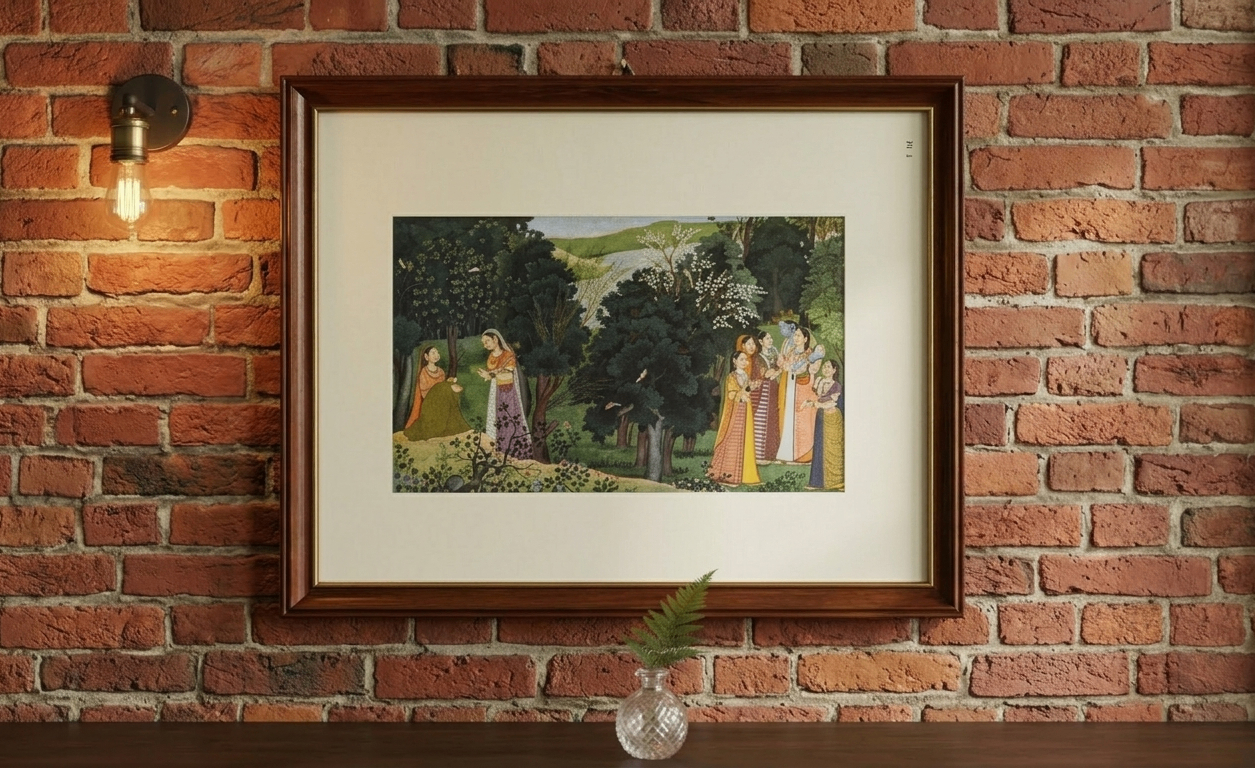 Gopis in the Glade - Krishna Leela - Wall Frame