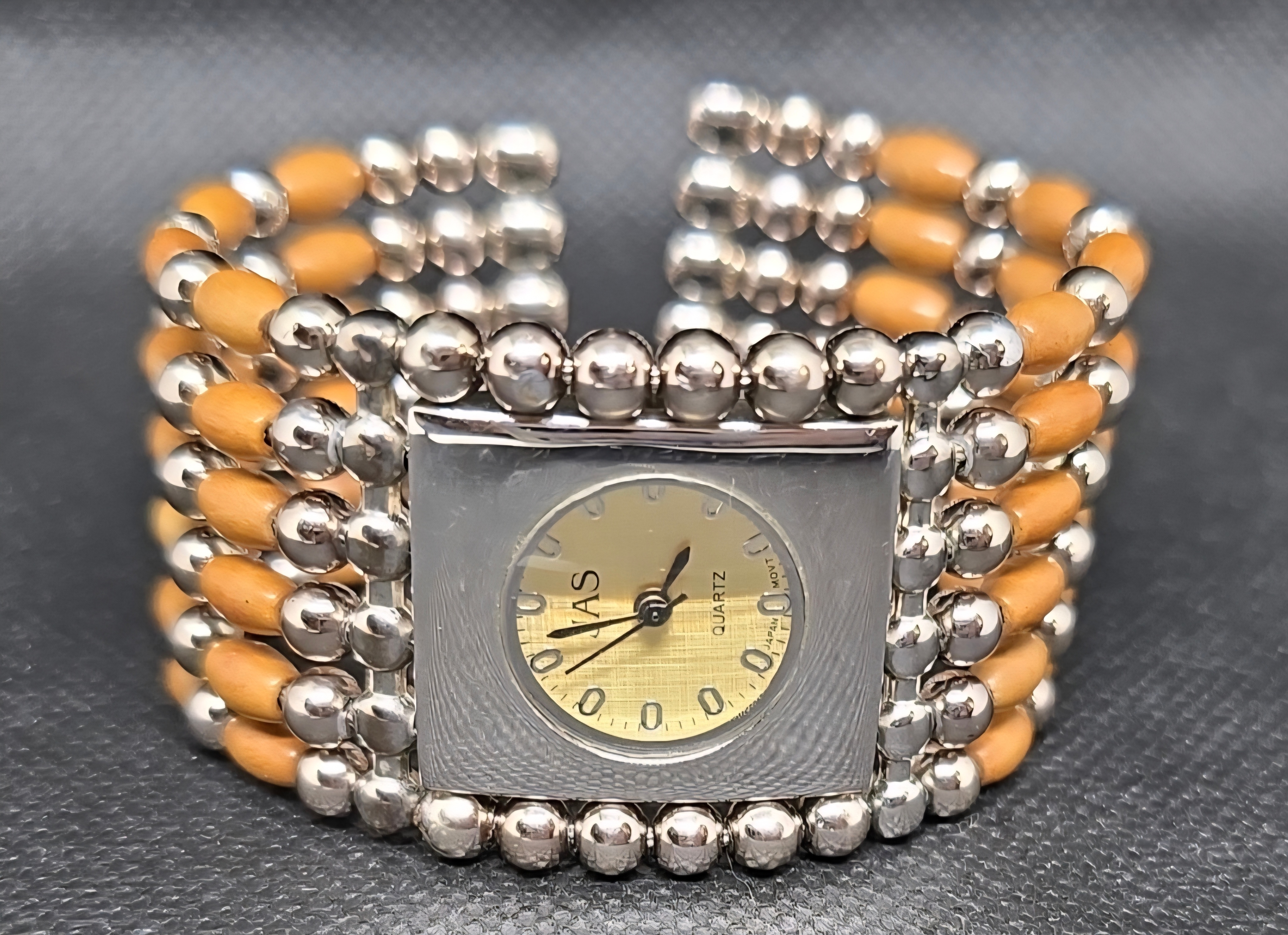 JAS Quartz Beaded Bracelet Watch - photo 2