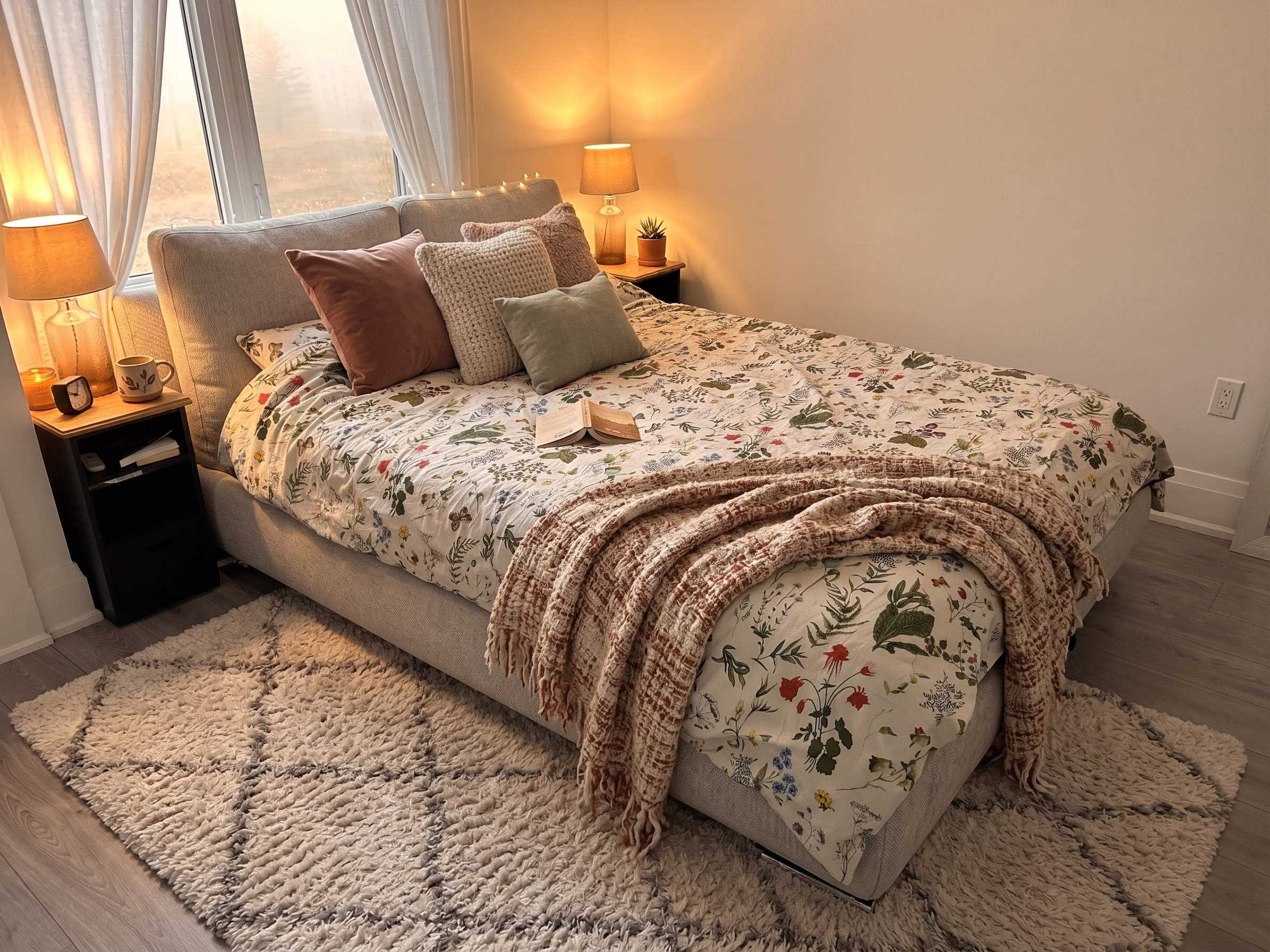 Sundays Cloud Queen Bed with Storage – Stone