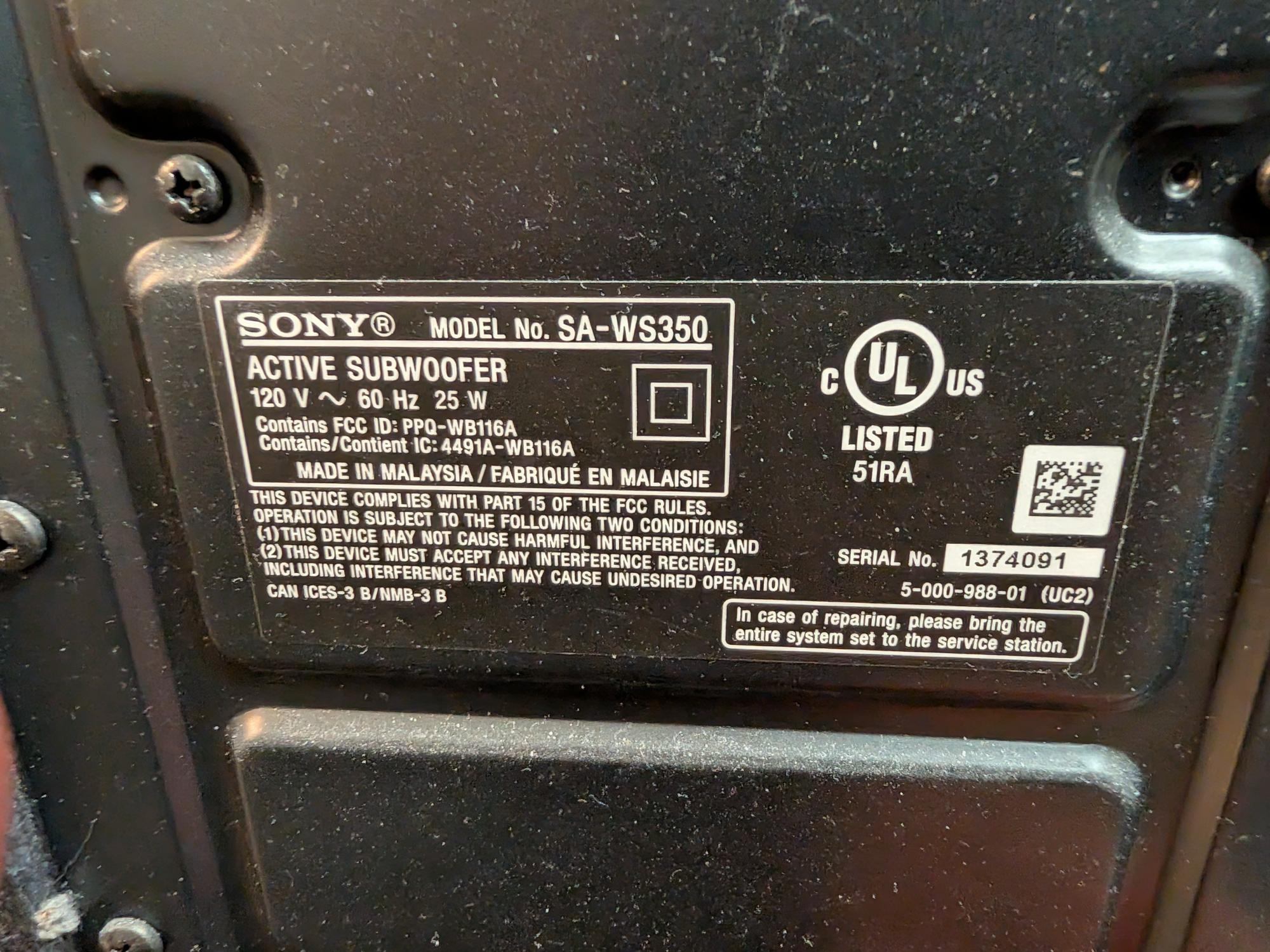 Sony HT-S350Slim 2.1-channel sound bar with wireless subwoofer - photo 4