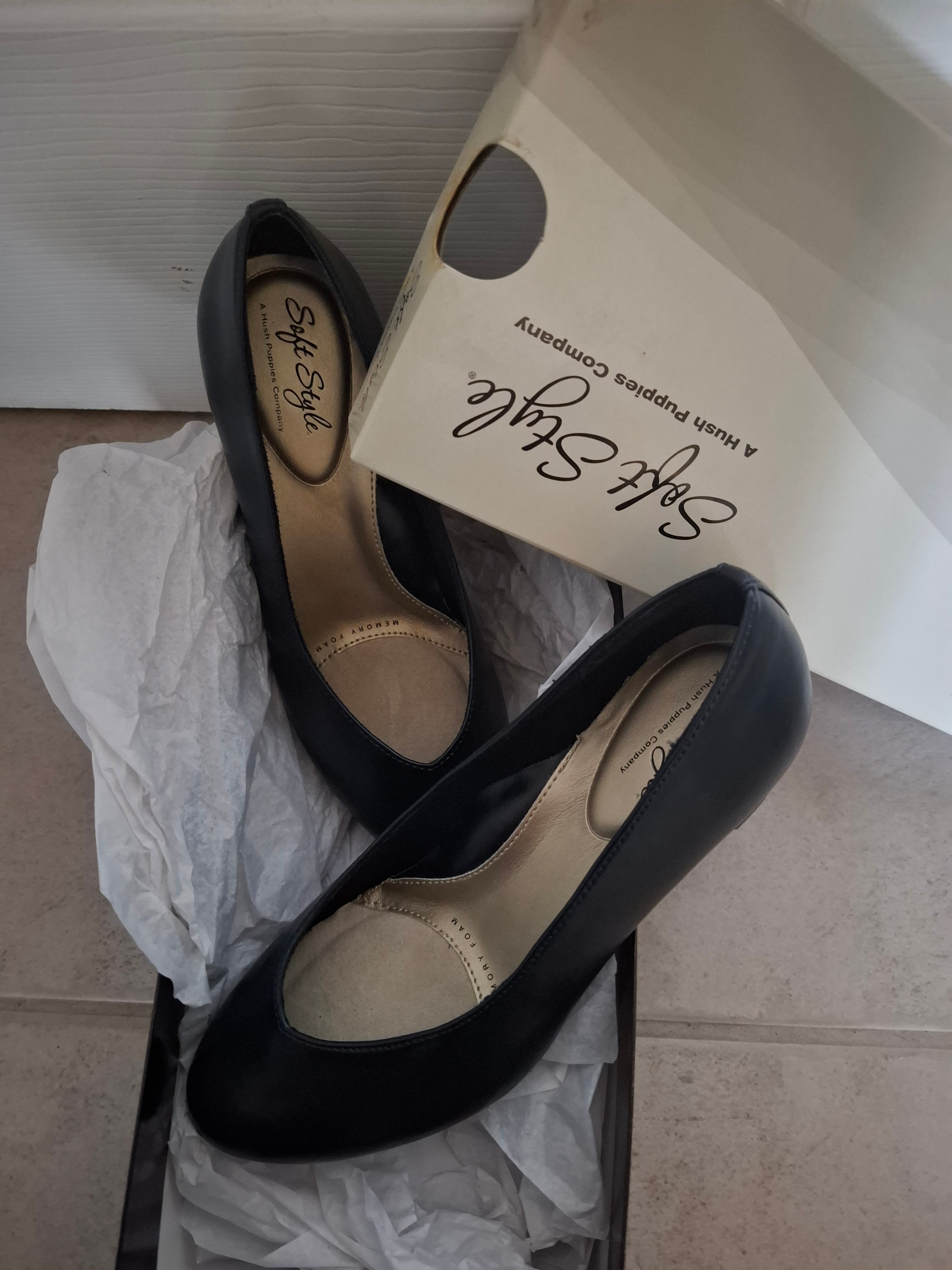 Hush Puppies Soft Style "Gracee" Pumps - Navy - Size 6 - photo 2