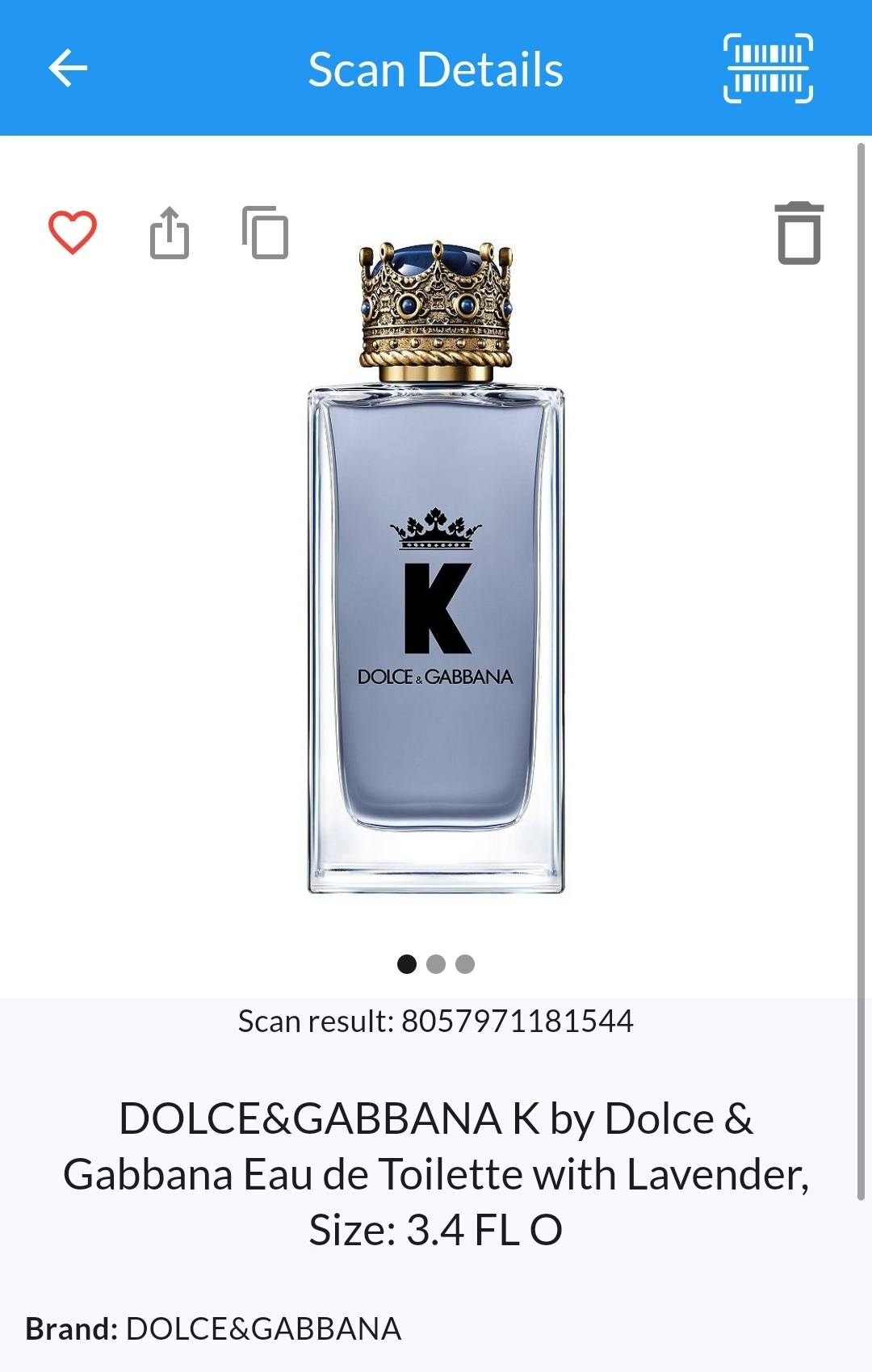 Dolce & Gabbana K Men 3.3 oz EDT Spray - photo 2