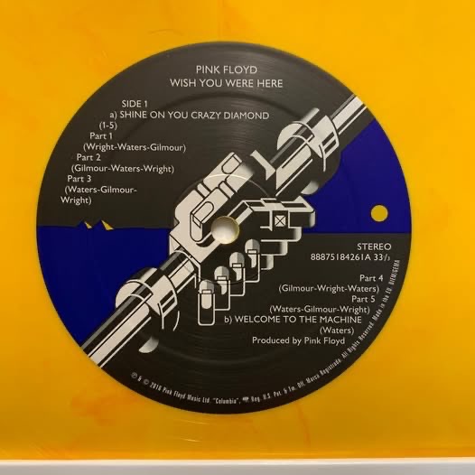 PINK FLOYD - Wish You Were Here Yellow Flame Vinyl Display - photo 2