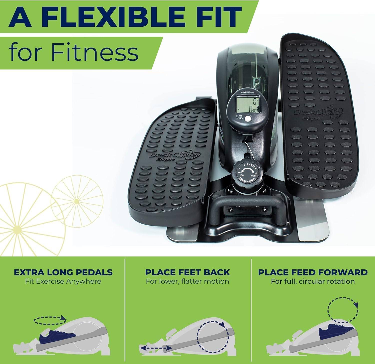 New DeskCycle Under Desk Elliptical Machine, Mini Cardio Machine - photo 4