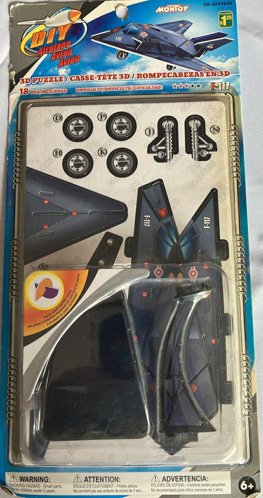 3D Airplane Puzzle F-117 (New)