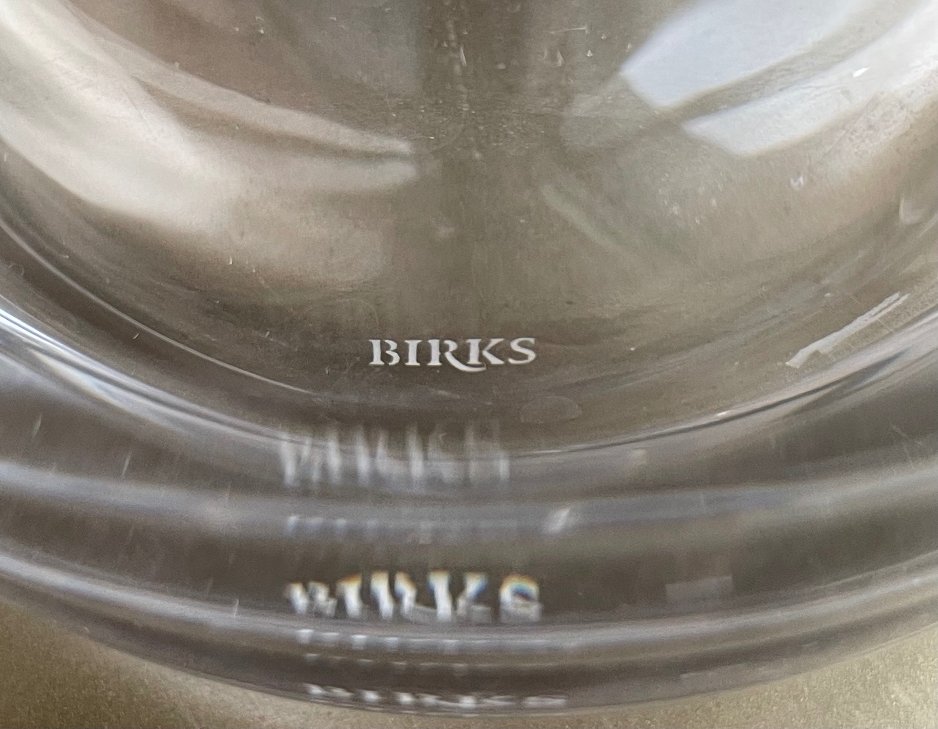 Heavy 13.5" Birks Crystal Vase / Carafe — Signed - photo 4