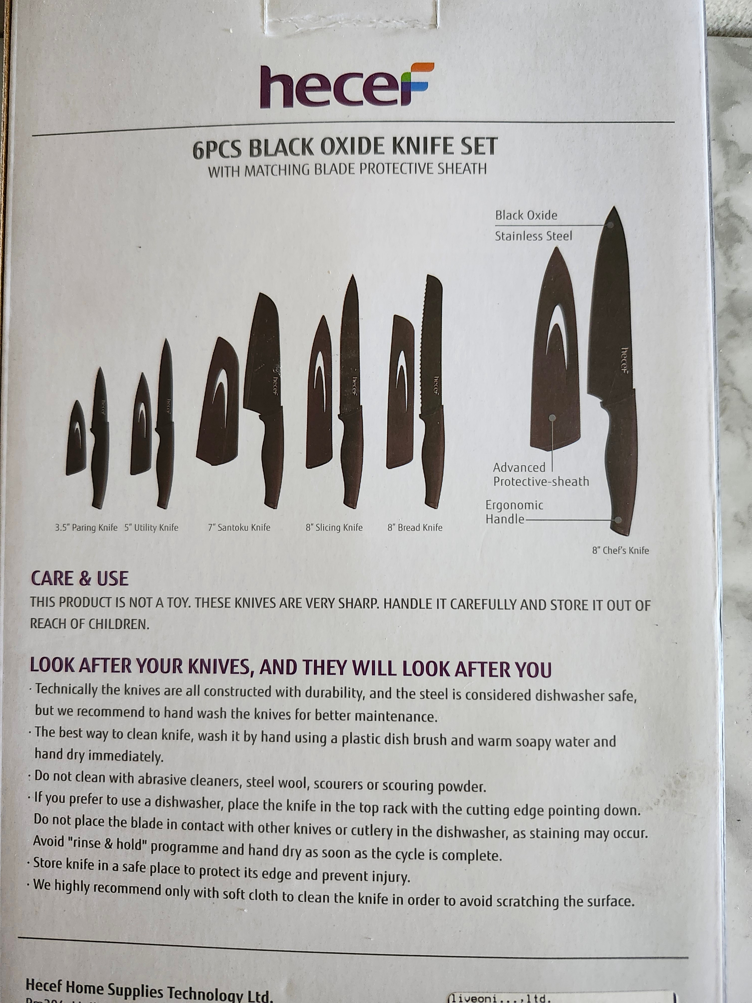 Hecef 6pcs Knife set - photo 2