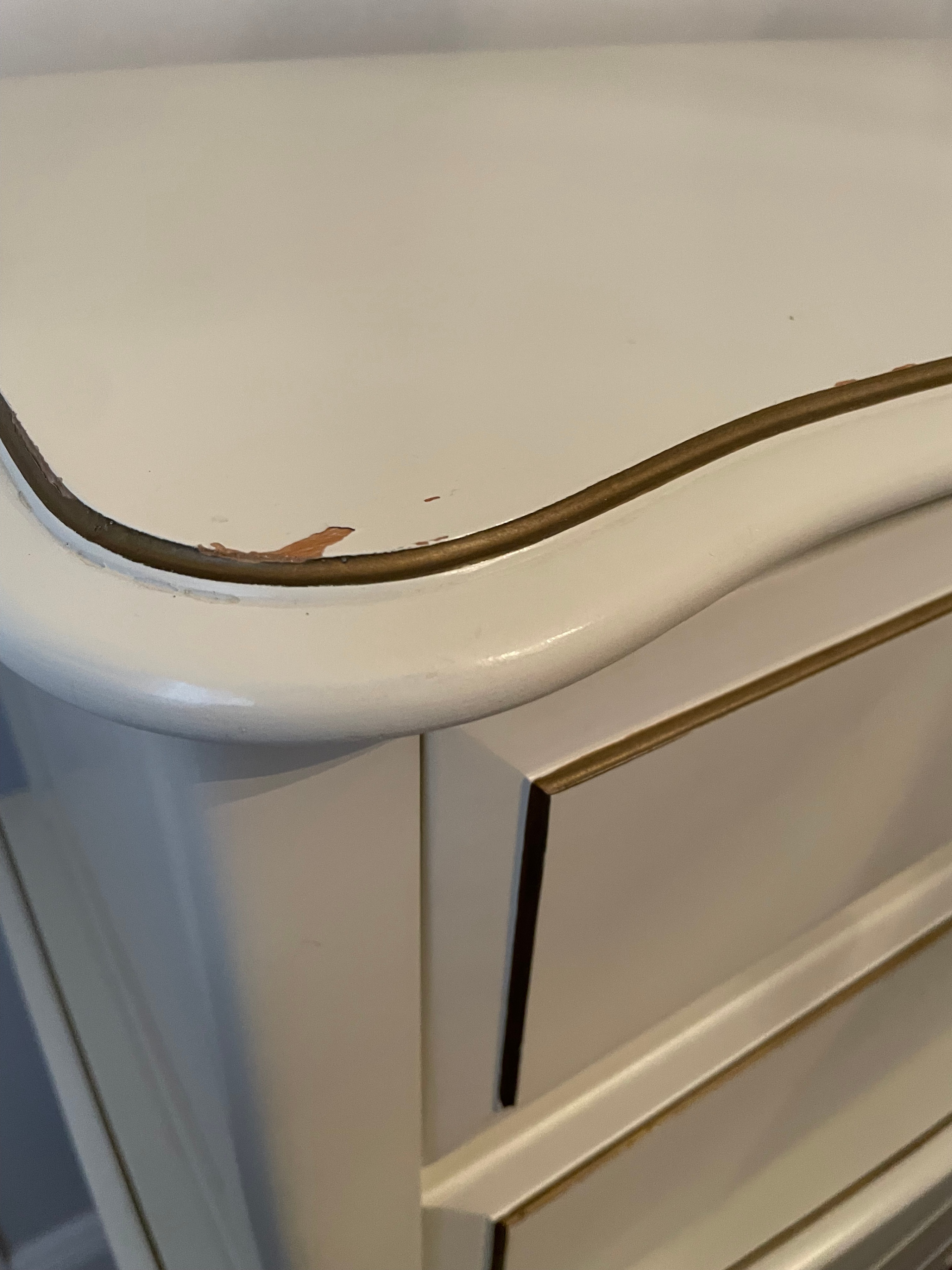 Vintage - White French Provincial Tall Dresser - photo 3