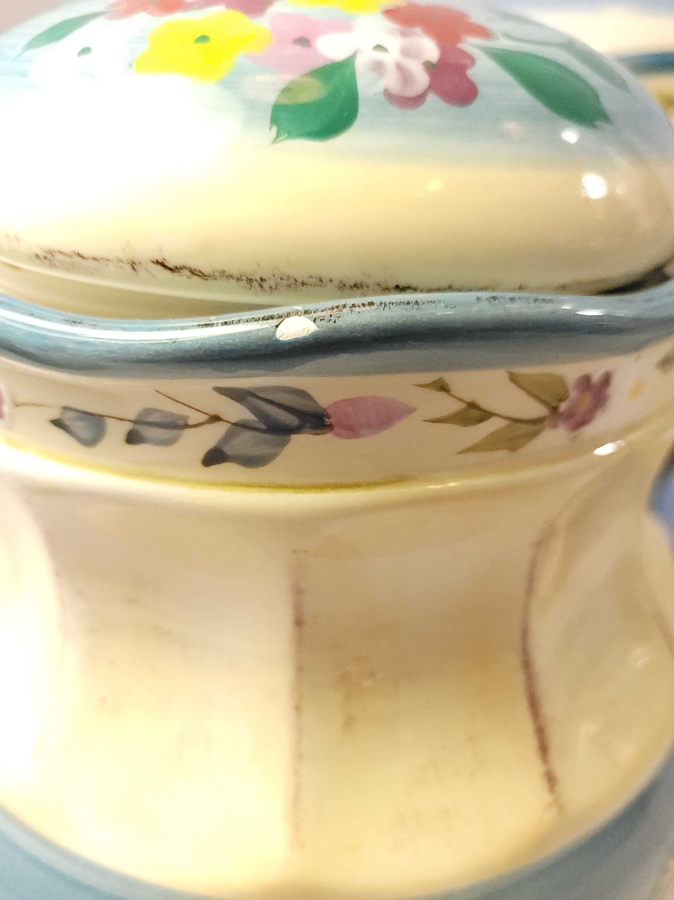VTG Jay Import Co. Ceramic Canister Set - Blue Rose Floral - 3pc - photo 5