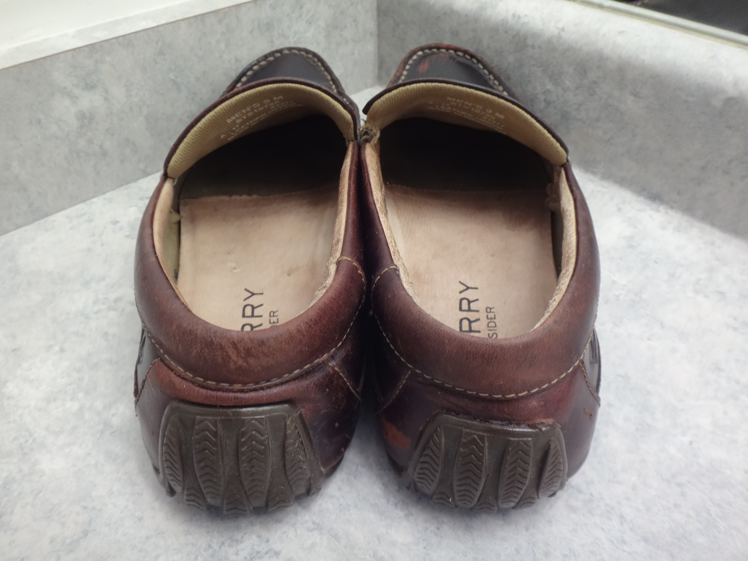 ✅♻️SPERRY TOP-SIDER Men's 9 / 42 Brown Leather Loafers Shoes - photo 4