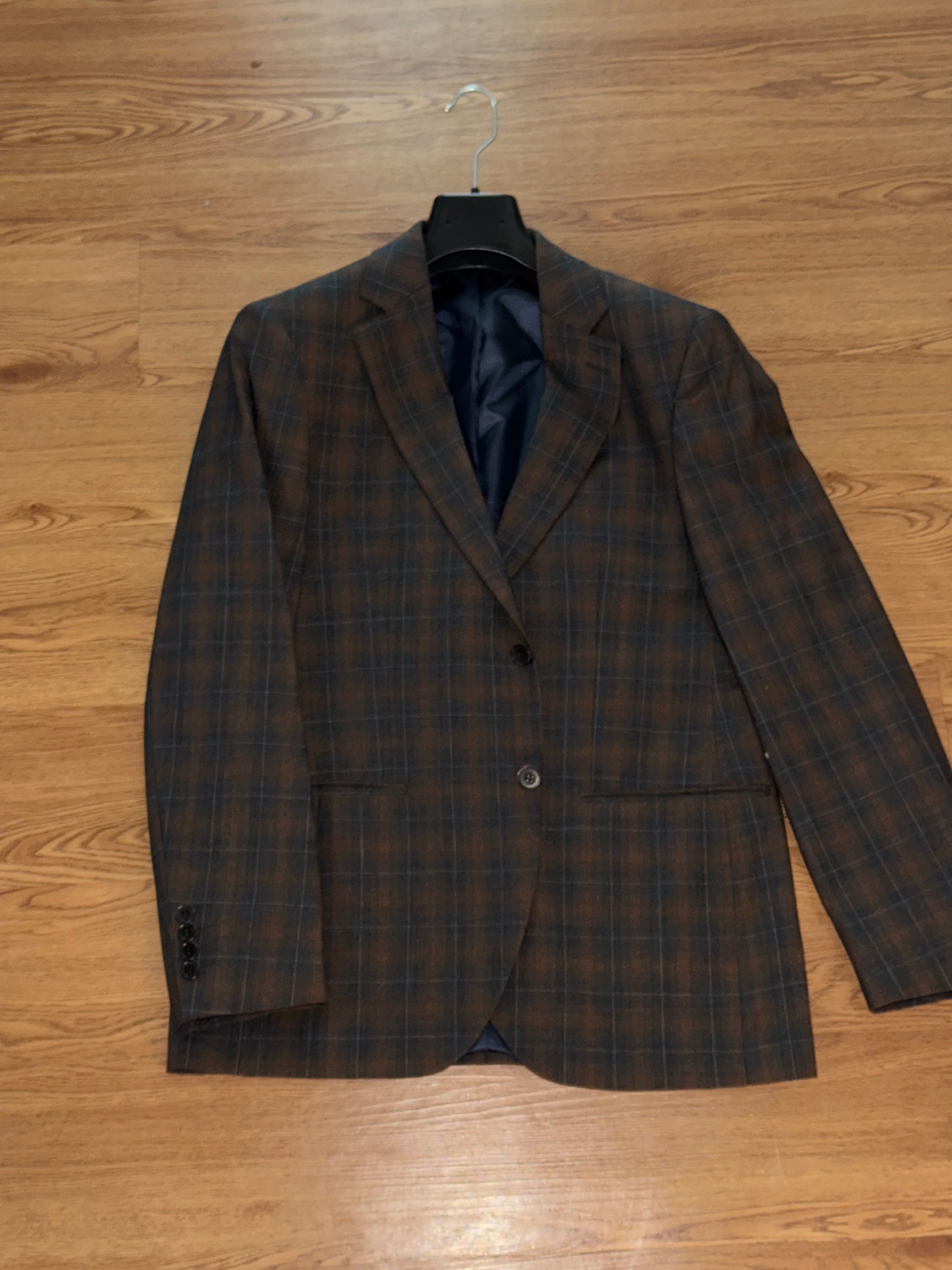 Men’s Wood Tone Blazer – Earth Tone Smart Casual Jacket