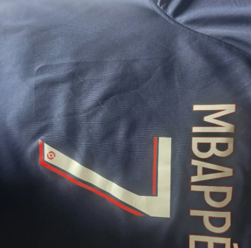 PSG Mbappé #7 Soccer Jersey Navy Red Size XL PSG shirt - photo 3