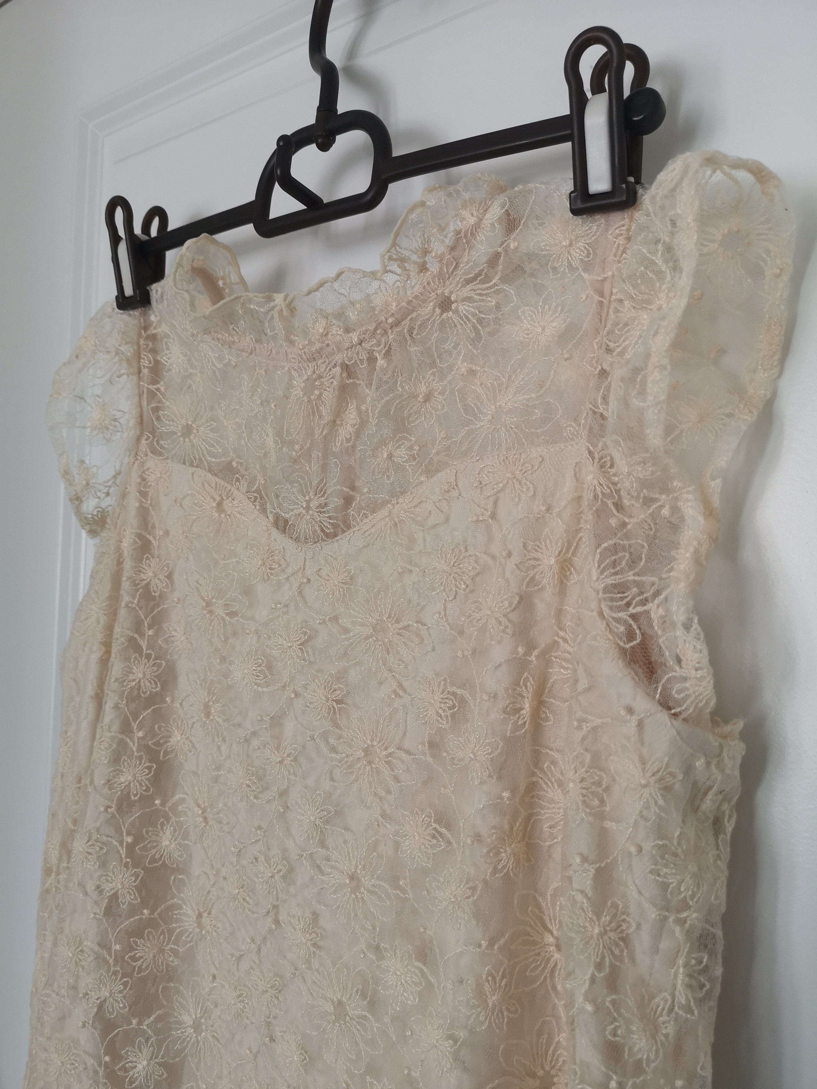 Cream Lace Cap Sleeve Top - photo 4