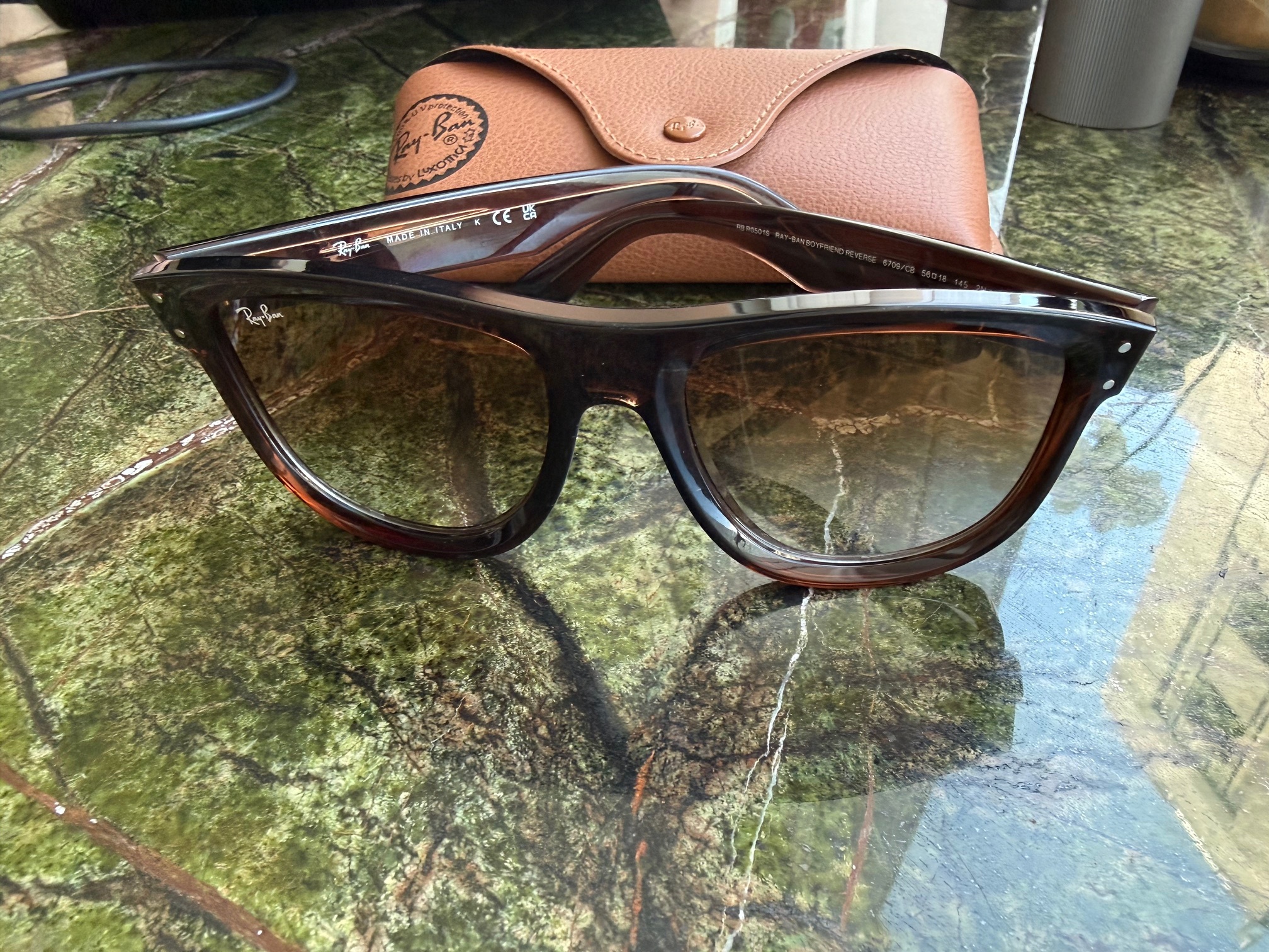 Ray-Ban Boyfriend Reverse Sunglasses with Case - photo 2