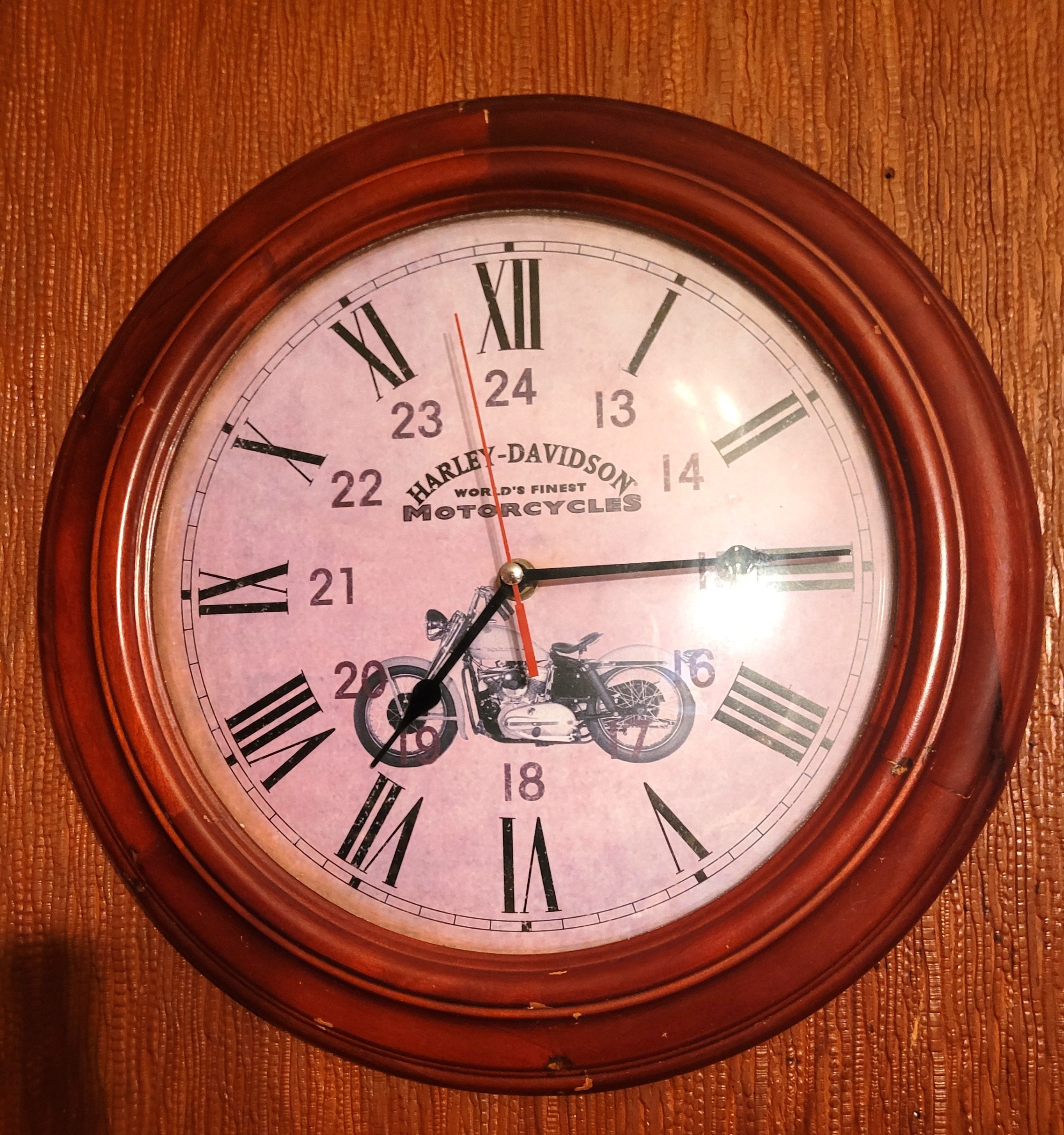 Vintage 1990s Official Harley-Davidson Wall Clock – "Genuine" - photo 3