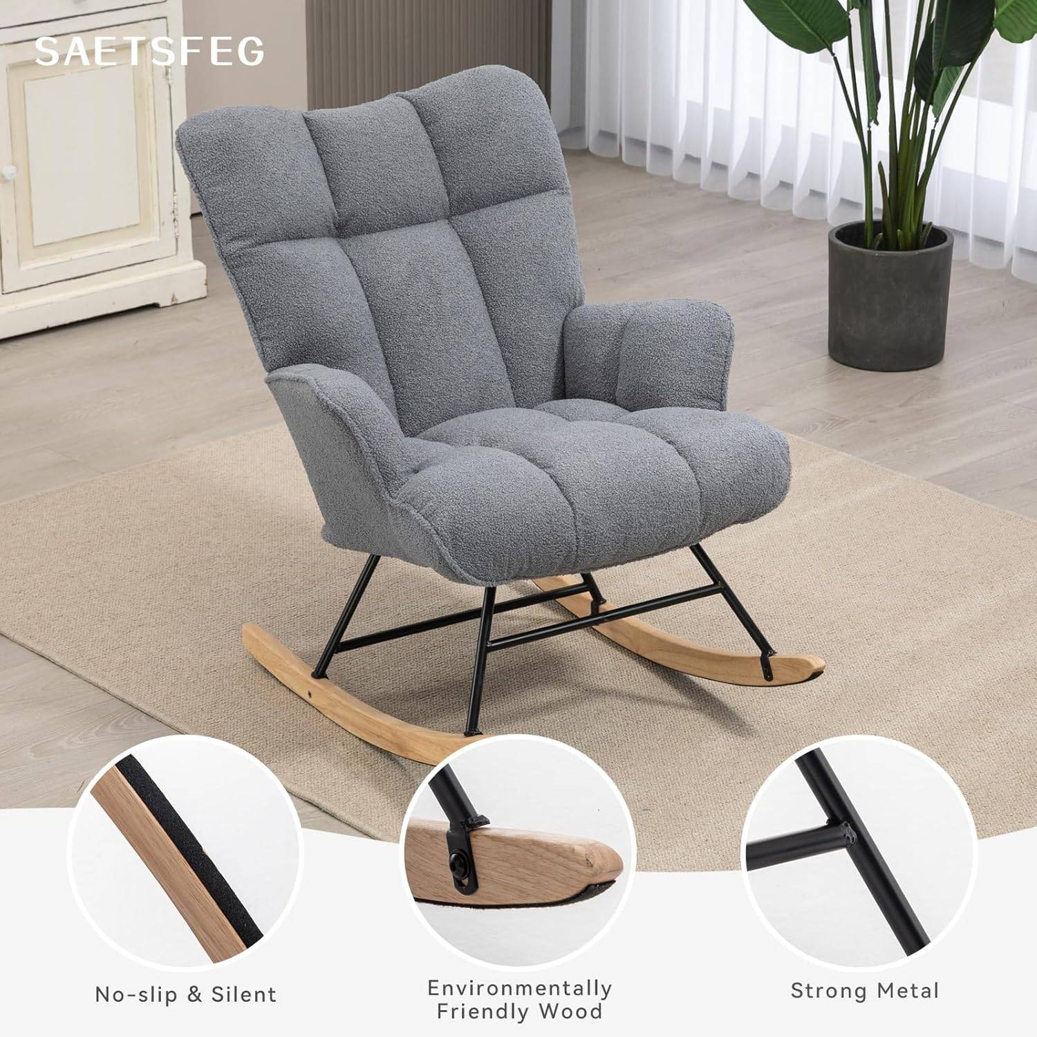 Grey Rocking Chair - New in box - photo 4