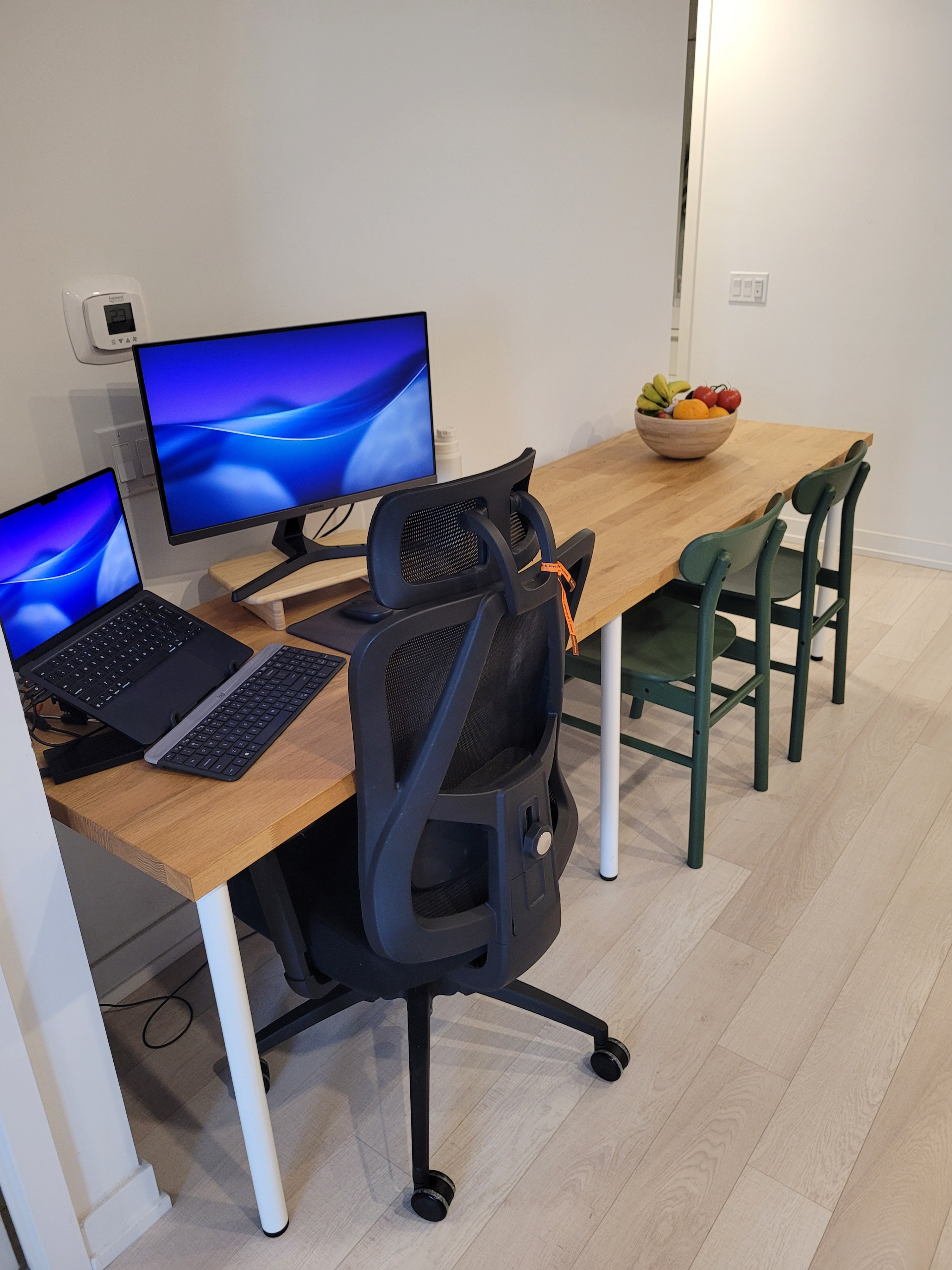 98" IKEA KARLBY Oak Desk Setup – Includes Legs & Free Wood Oil