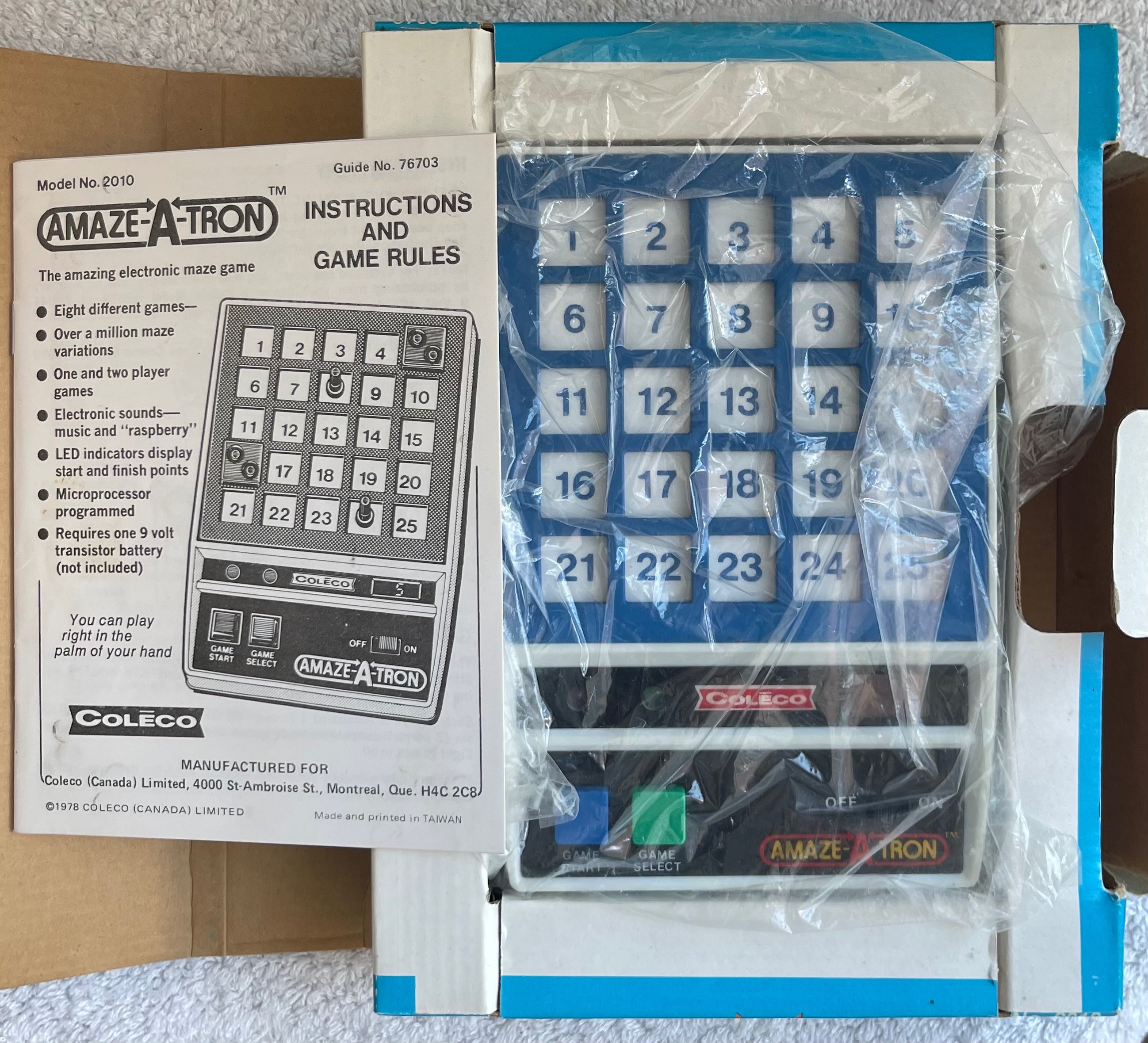 1978 Coleco Amaze-A-Tron — Boxed & Minty