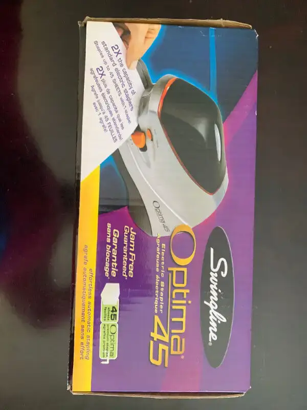 New Swingline Optima 45 Electric Stapler - photo 3