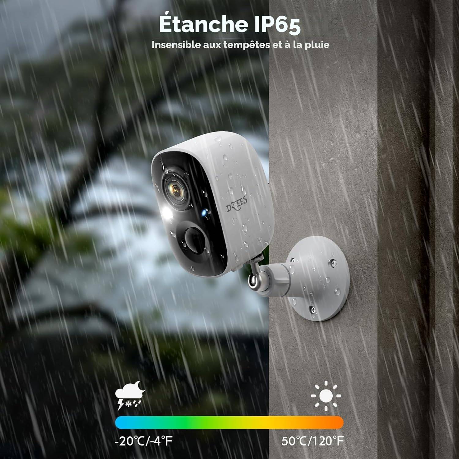 Dzees Wireless Security Camera – 2K Outdoor/Indoor Smart Cam