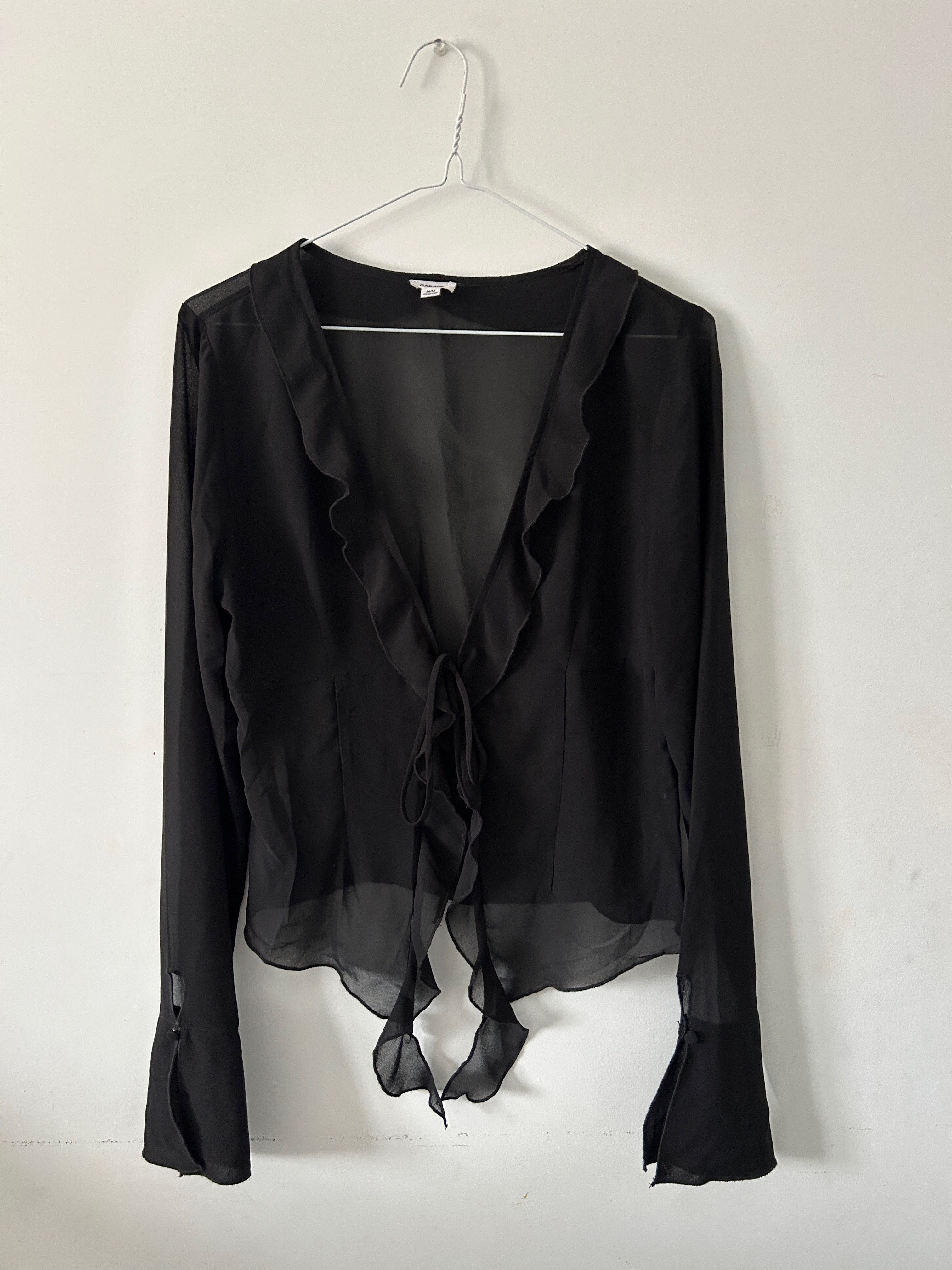 Garage Long Sleeve Mesh Top