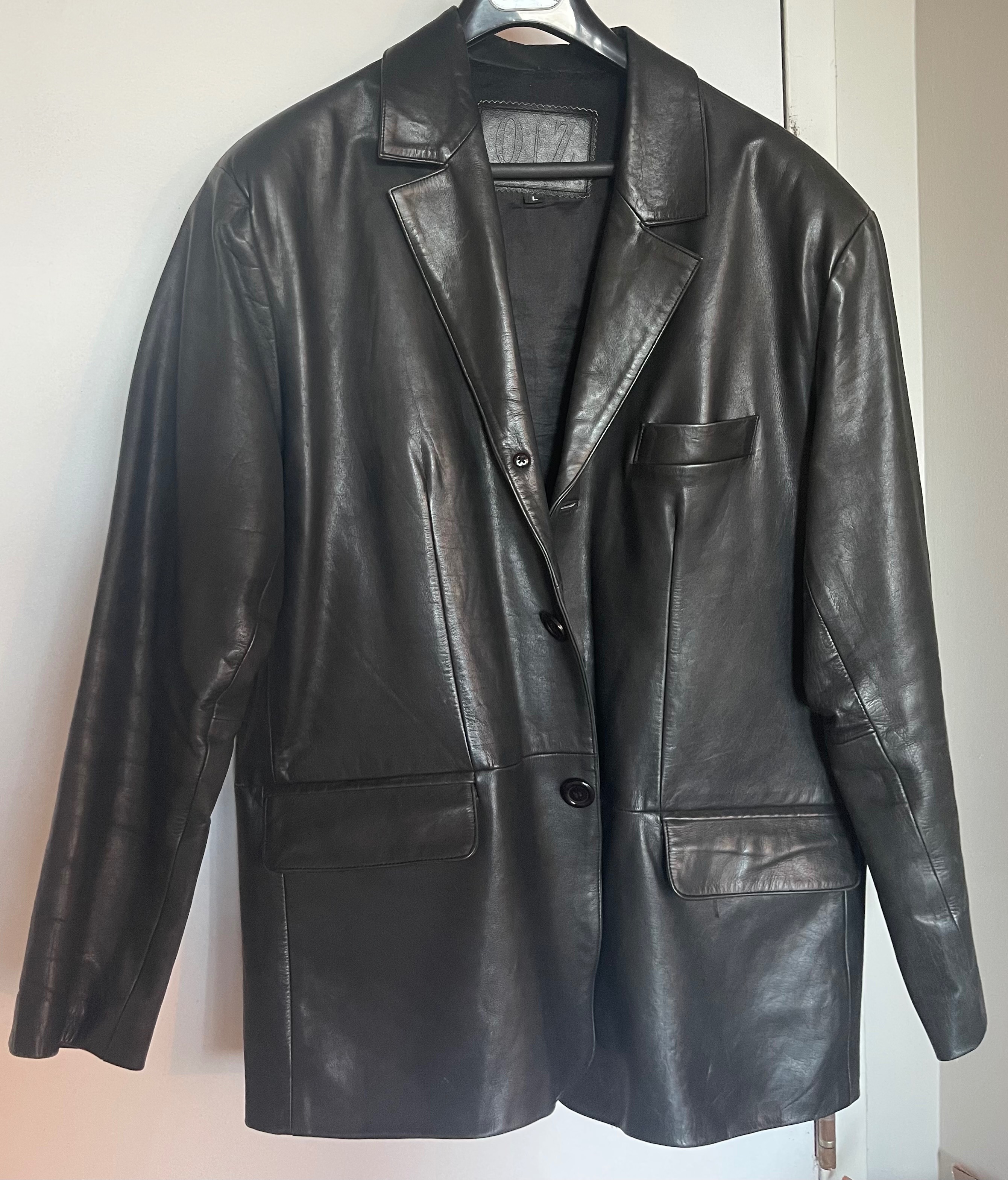 Vintage OZ Leather Car Coat (Large) — Thinsulate Lined