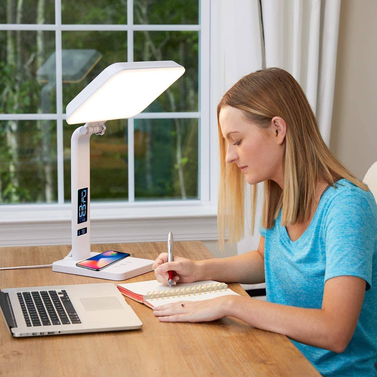 Adjustable LED Desk Lamp with Wireless Charger - photo 3