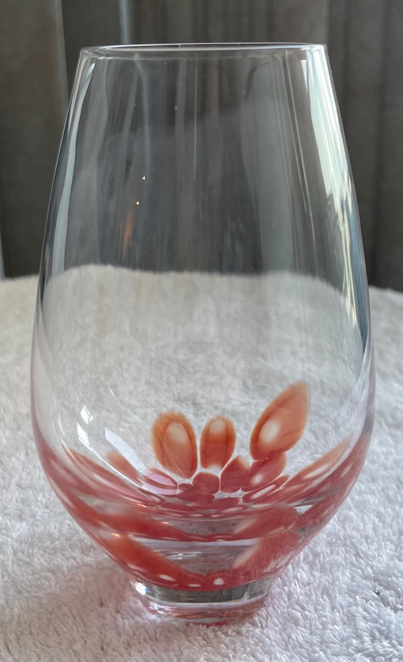 Vintage IKEA Komedi Art Glass — Single Orange-Red Replacement