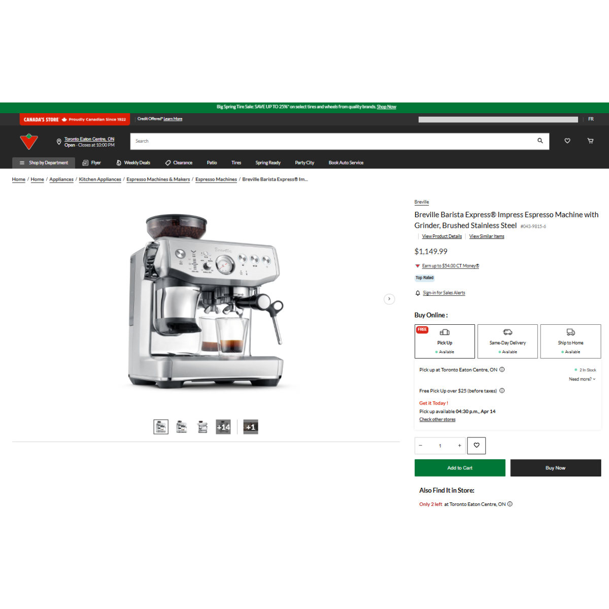 Retail Price$1300-SEALED NEW Breville Barista Express Impress - photo 2