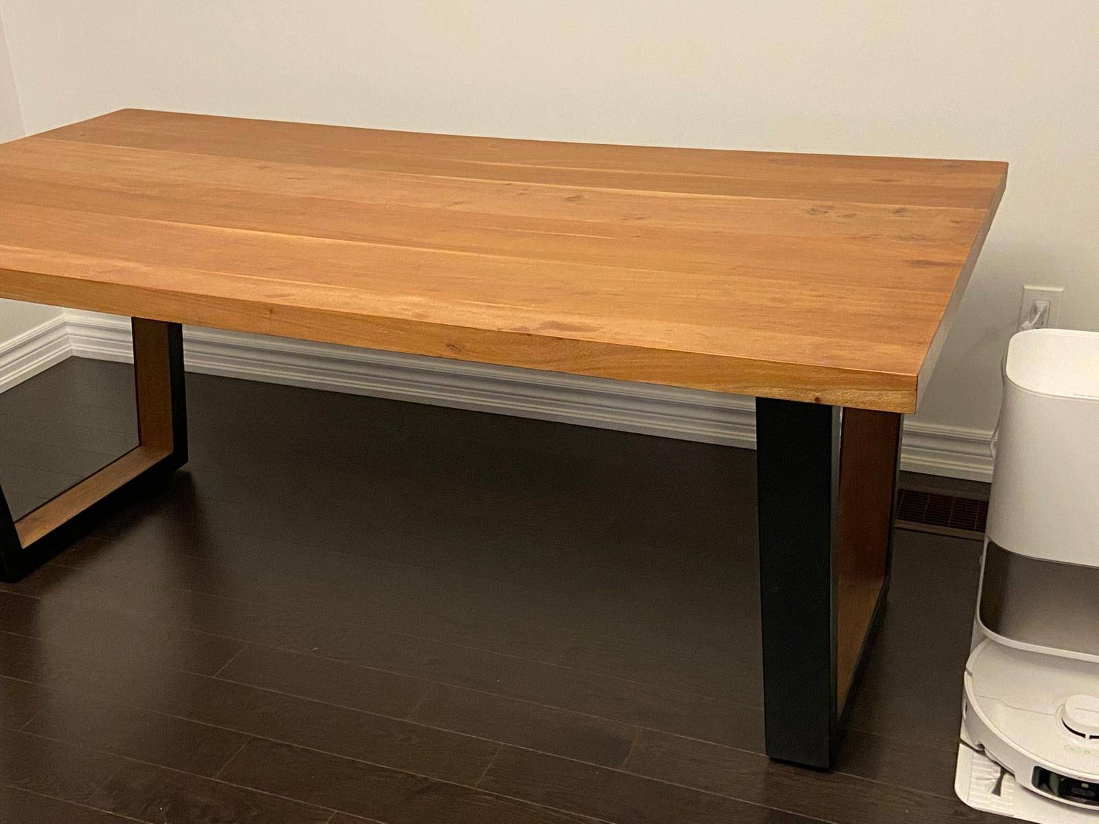 Solid Wood Dining Table – Modern Rustic Look - photo 4