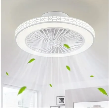 Ceiling Fan with Lights and Remote 19" Bladeless Ceiling Fan