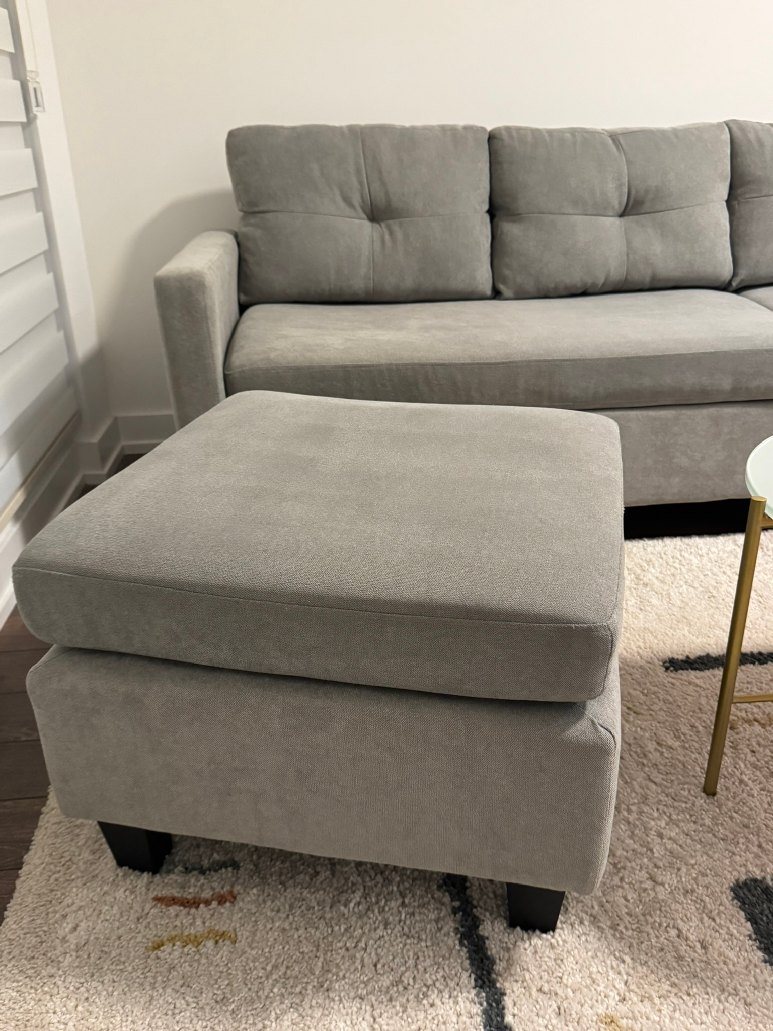 Comfy Gray Sectional - Used Like New - photo 3