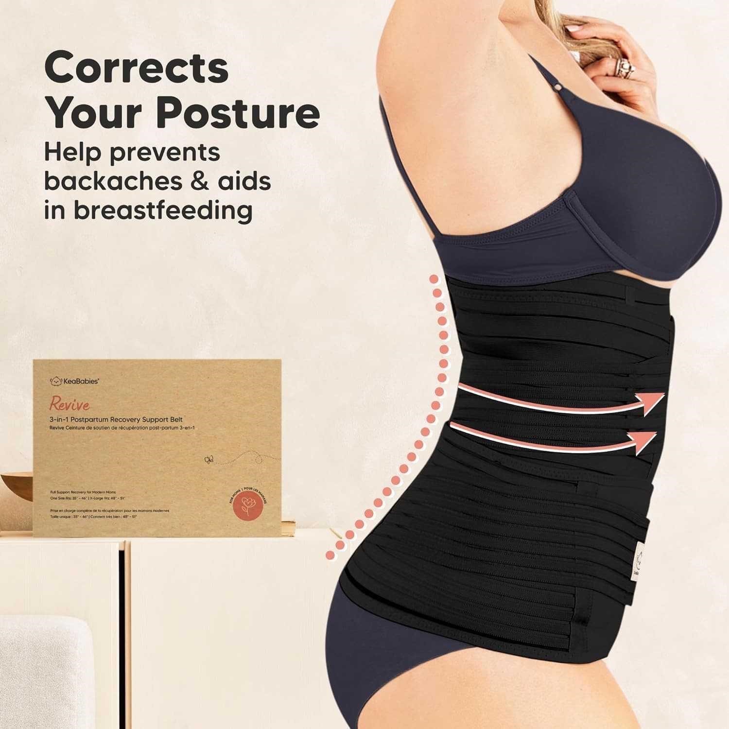 KeaBabies Revive 3-in-1 Postpartum Belly Support Wrap - photo 5