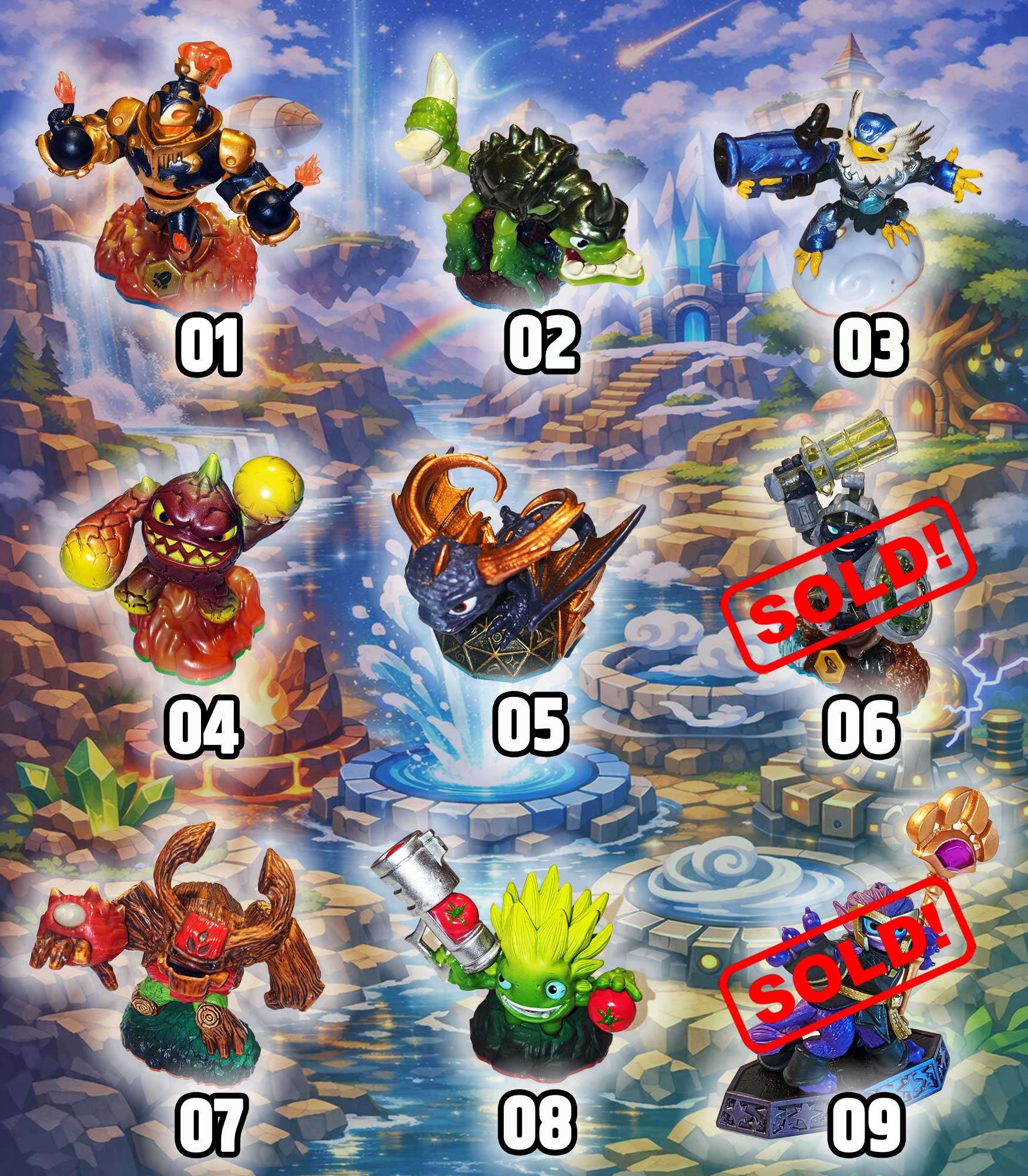 Activision Skylander Figures - Prices Firm and As Marked
