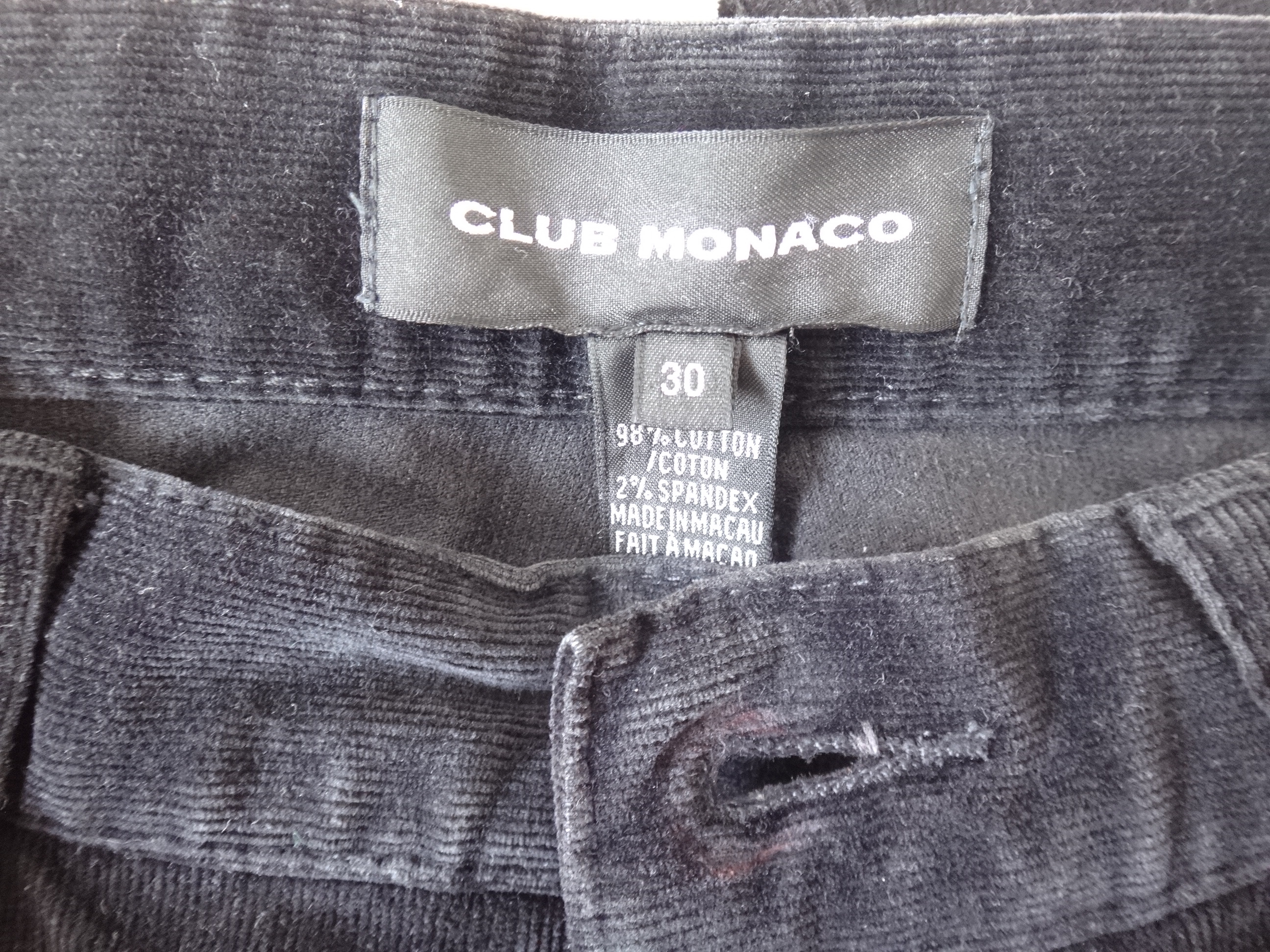 ✅🆕CLUB MONACO Men's 30 x 32 Straight Stretch Corduroy Jeans - photo 3